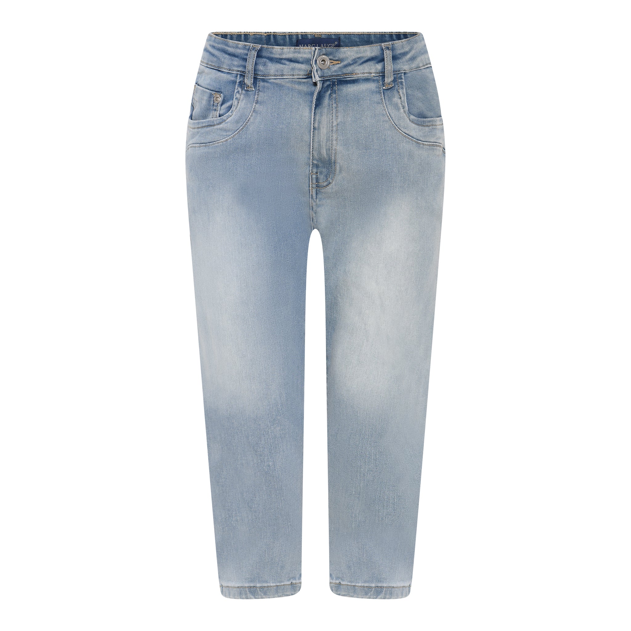 MARC LAUGE JONES PIRAT DENIM JEANS PANTS 3/4 9196 LIGHT BLUE USED