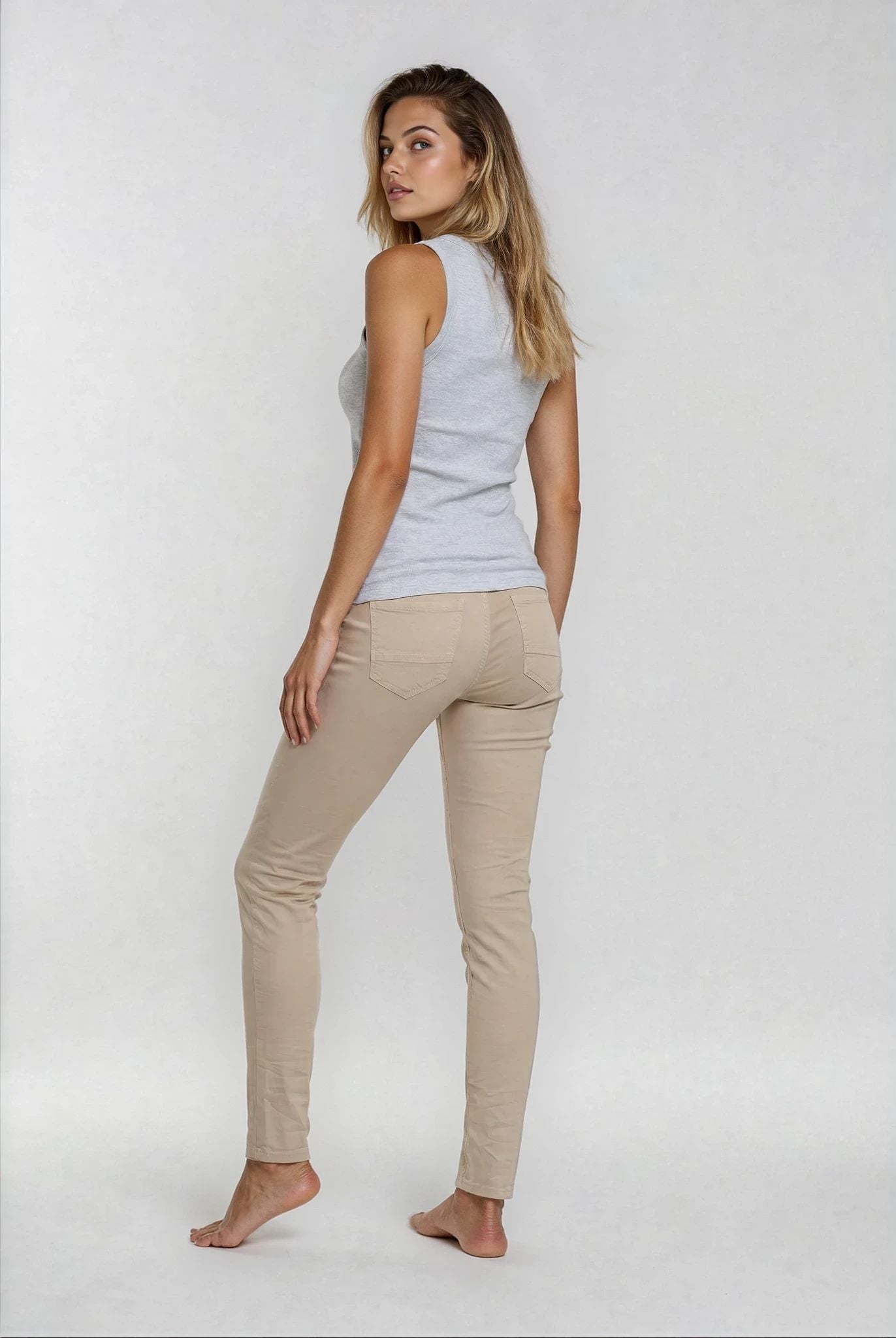 MARC LAUGE JONES TWILL JEANS DENIM/TWILL 27 SAND