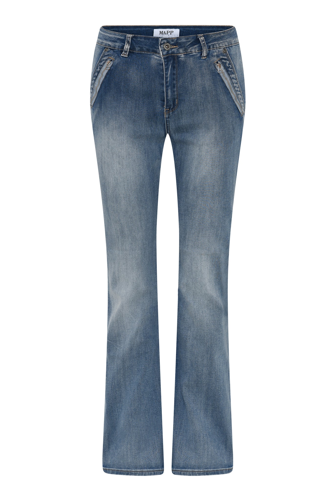 MAPP KATY BOOTCUT DENIM JEANS DENIM/TWILL 9196 LIGHT BLUE USED