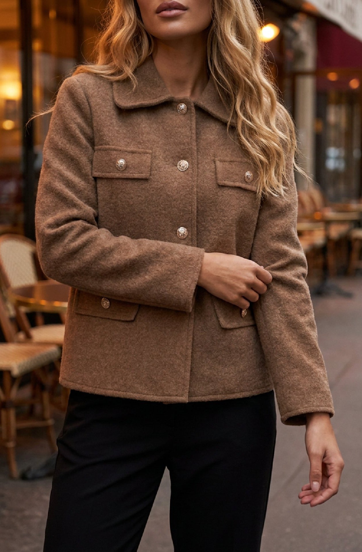 M JEANS KOKO JACKET OUTERWEAR 122 SOFT CAMEL
