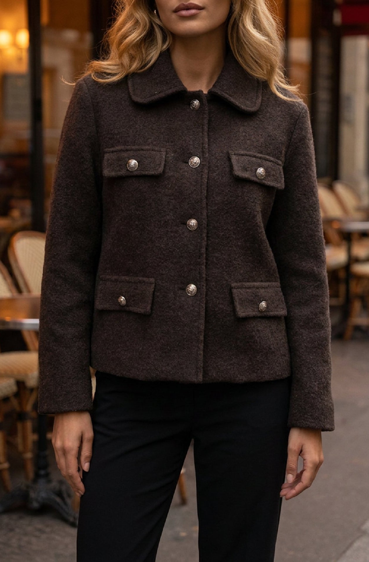 M JEANS KOKO JACKET OUTERWEAR 129 CHOCOLATE