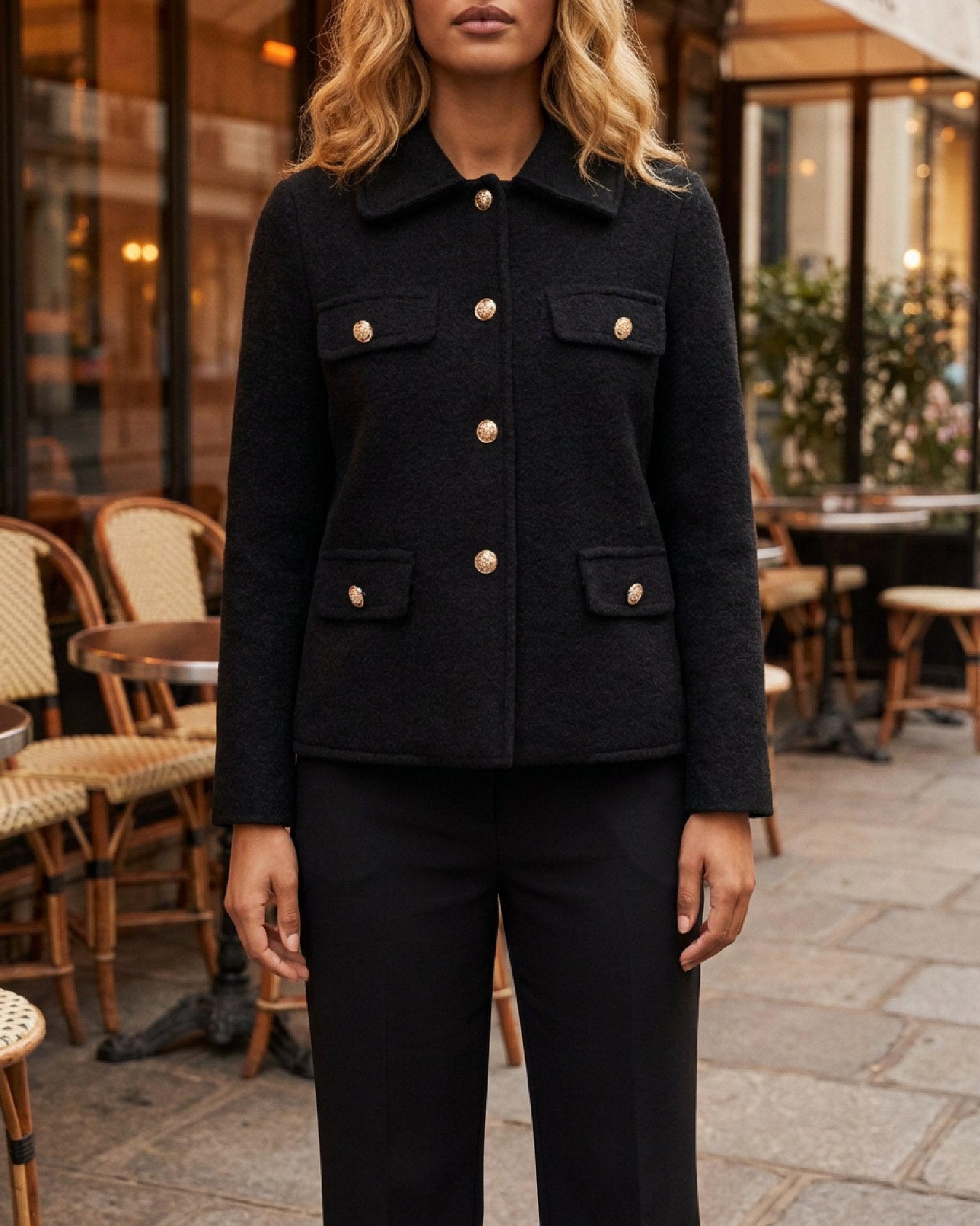 M JEANS KOKO JACKET OUTERWEAR 80 BLACK
