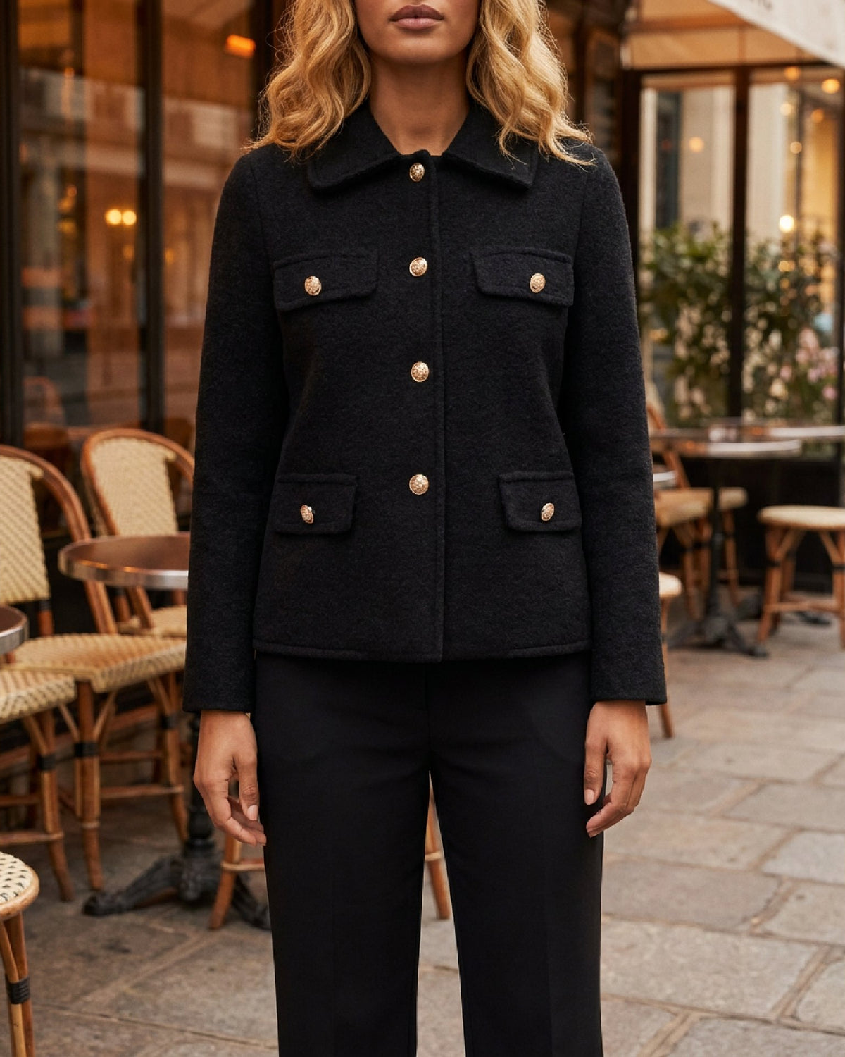 M JEANS KOKO JACKET OUTERWEAR 80 BLACK