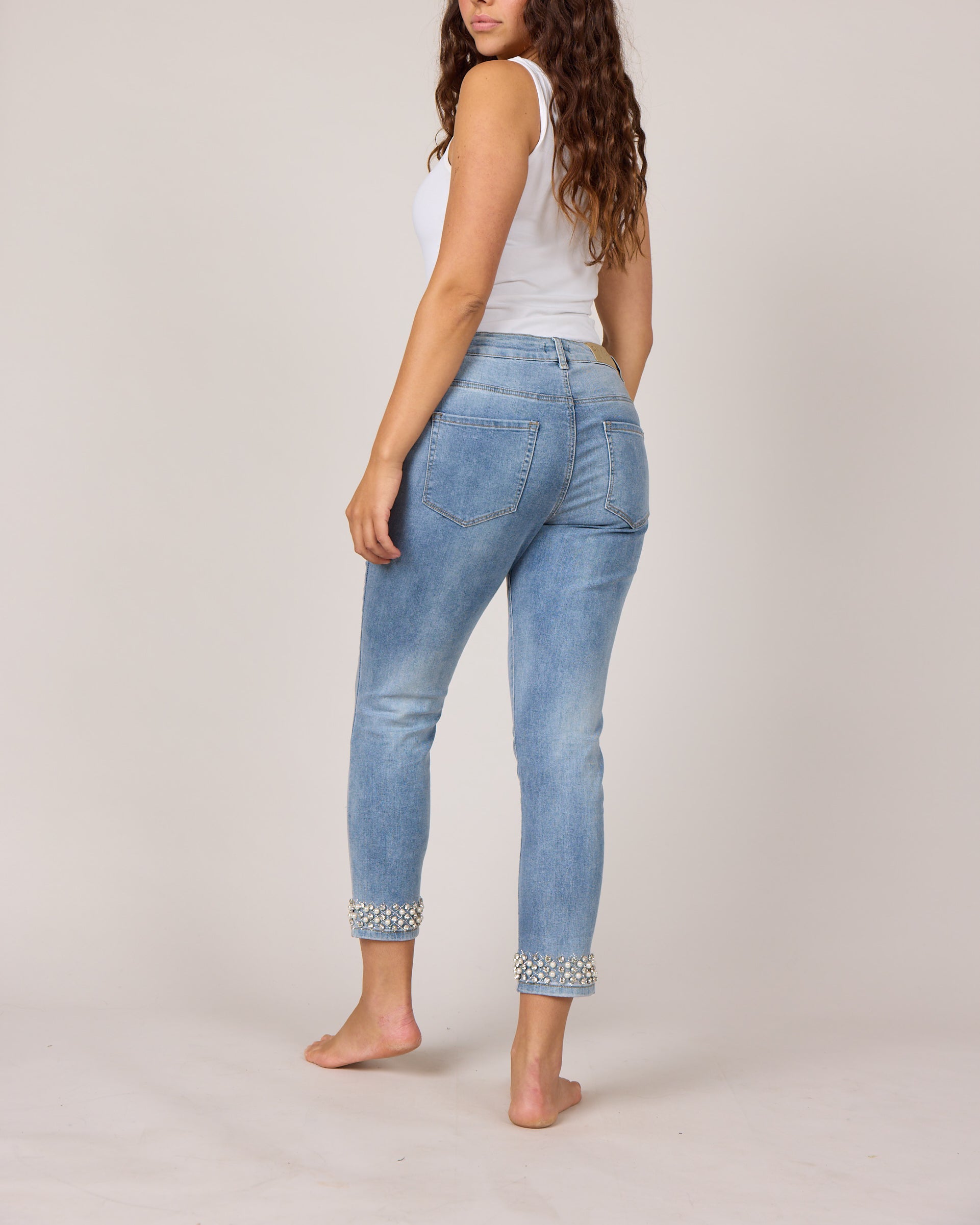 DNYcph Plus Size Kylie Star Dust Denim Jeans DENIM/TWILL 9196 LIGHT BLUE USED