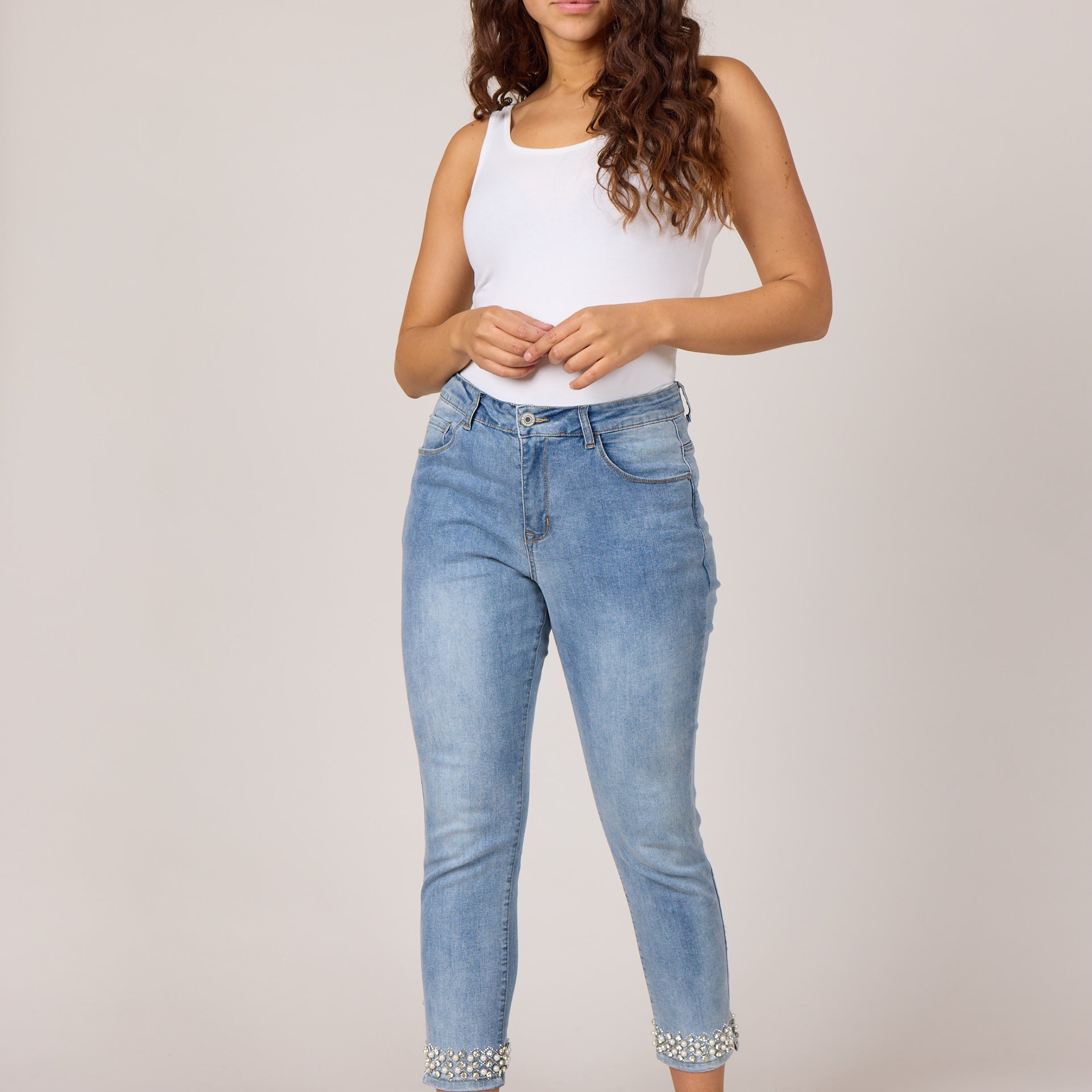 DNYcph KYLIE STAR DUST DENIM JEANS DENIM/TWILL 9196 LIGHT BLUE USED