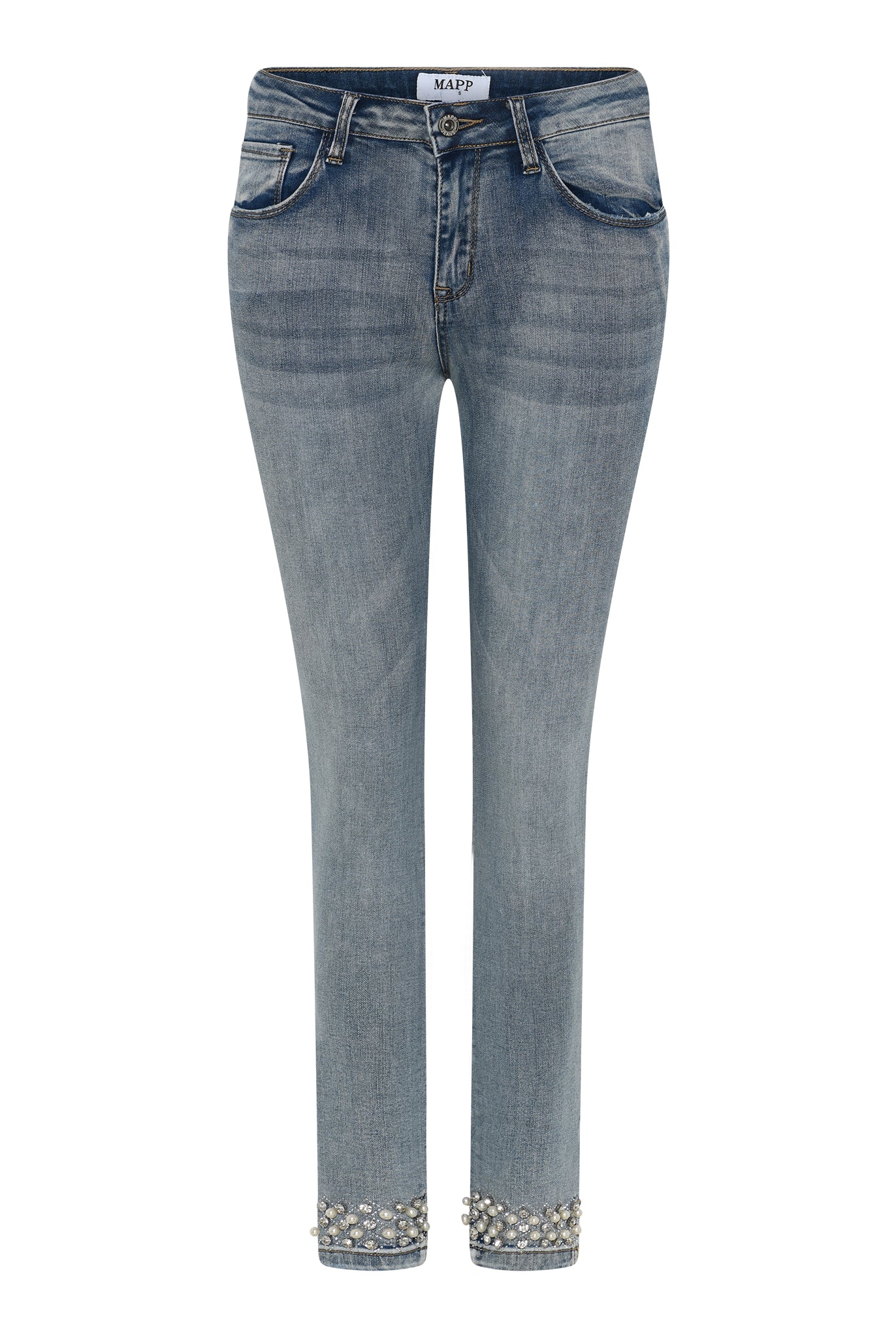 MAPP KYLIE STAR DUST DENIM JEANS DENIM/TWILL 919699 BENNETON LIGHT BLUE