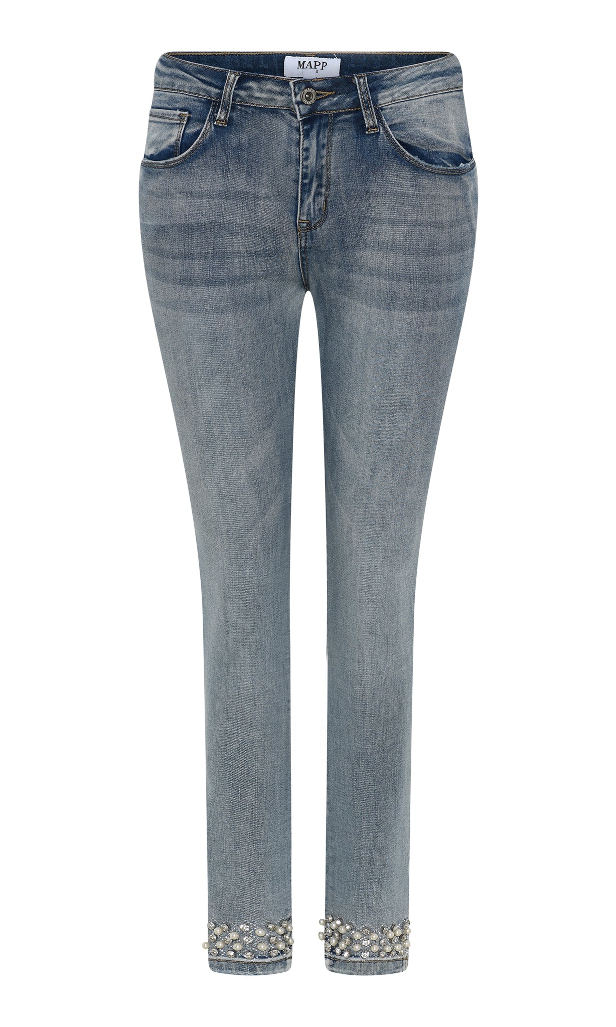 MAPP KYLIE STAR DUST DENIM JEANS DENIM/TWILL 919699 BENNETON LIGHT BLUE