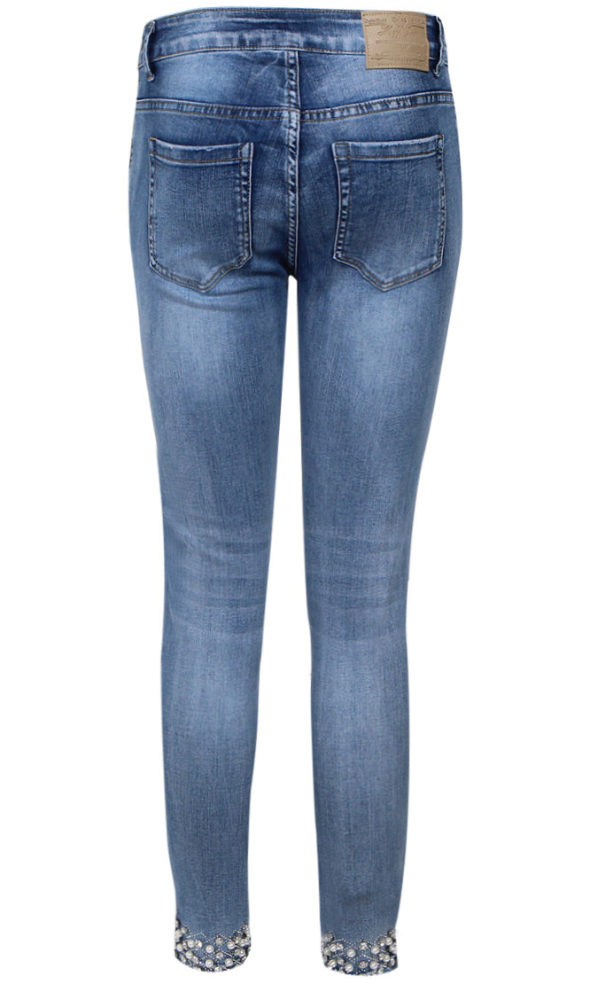 MAPP KYLIE STAR DUST DENIM JEANS DENIM/TWILL 9196 LIGHT BLUE USED