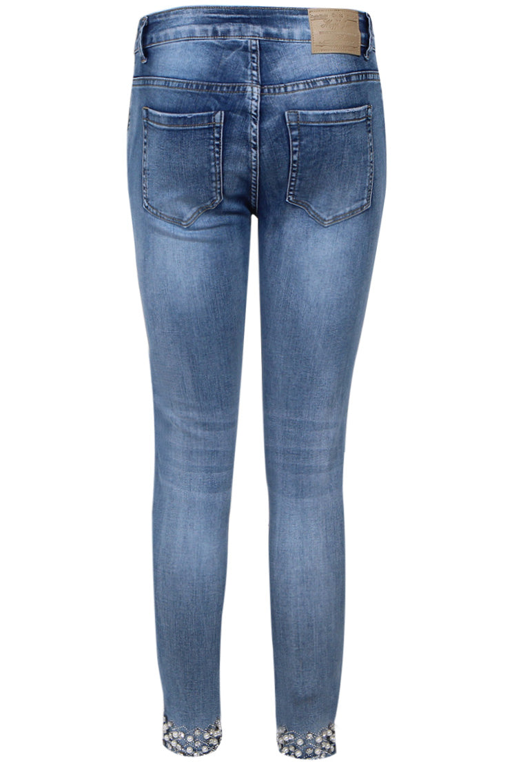 MAPP KYLIE STAR DUST DENIM JEANS DENIM/TWILL 9196 LIGHT BLUE USED