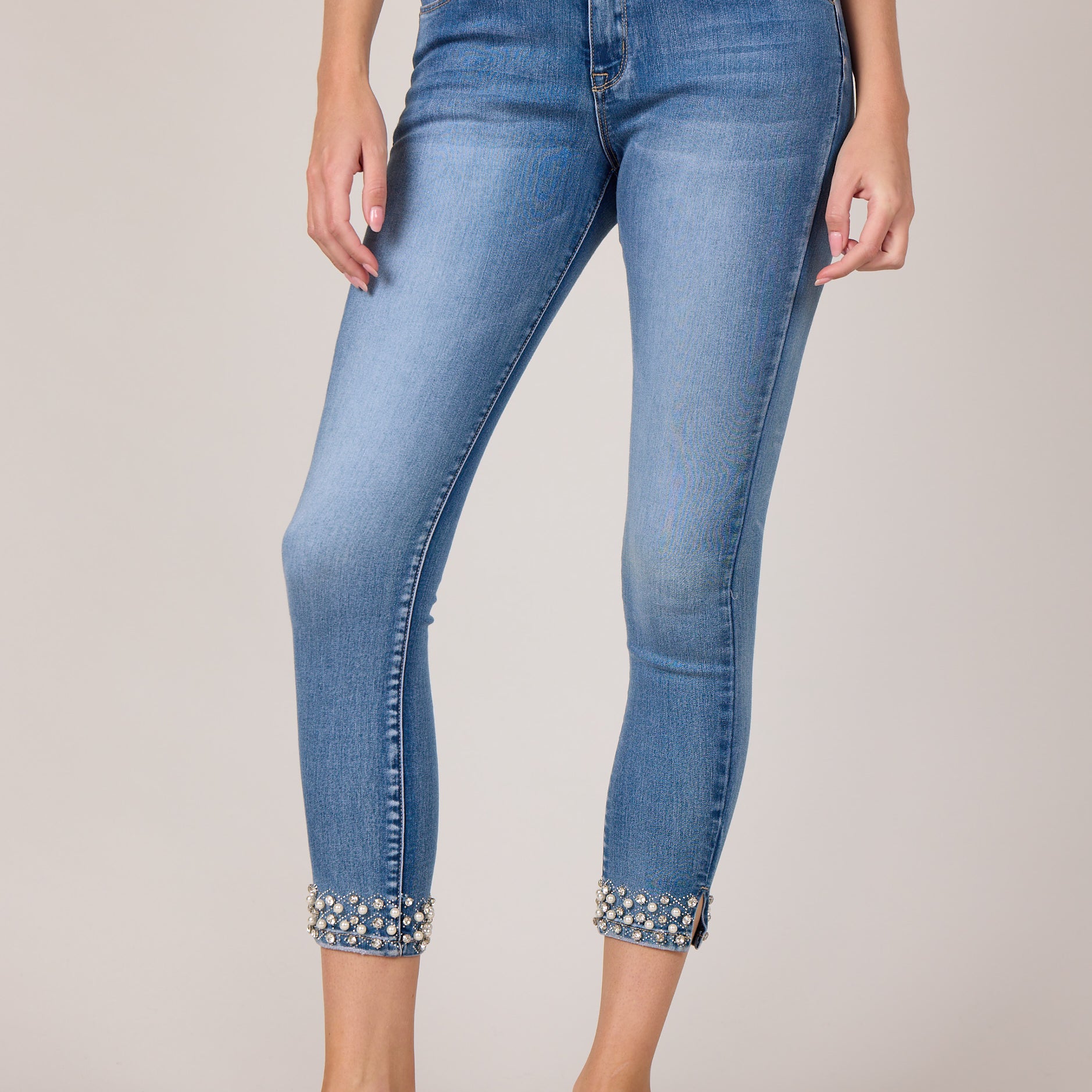 MAPP KYLIE STAR DUST DENIM JEANS DENIM/TWILL 9196 LIGHT BLUE USED