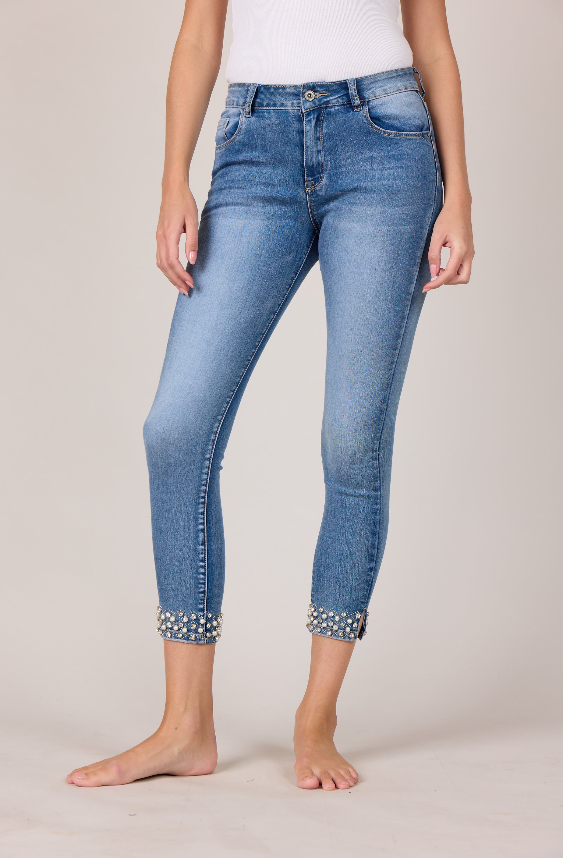 MAPP Kylie Star Dust Denim Jeans DENIM/TWILL 9196 LIGHT BLUE USED
