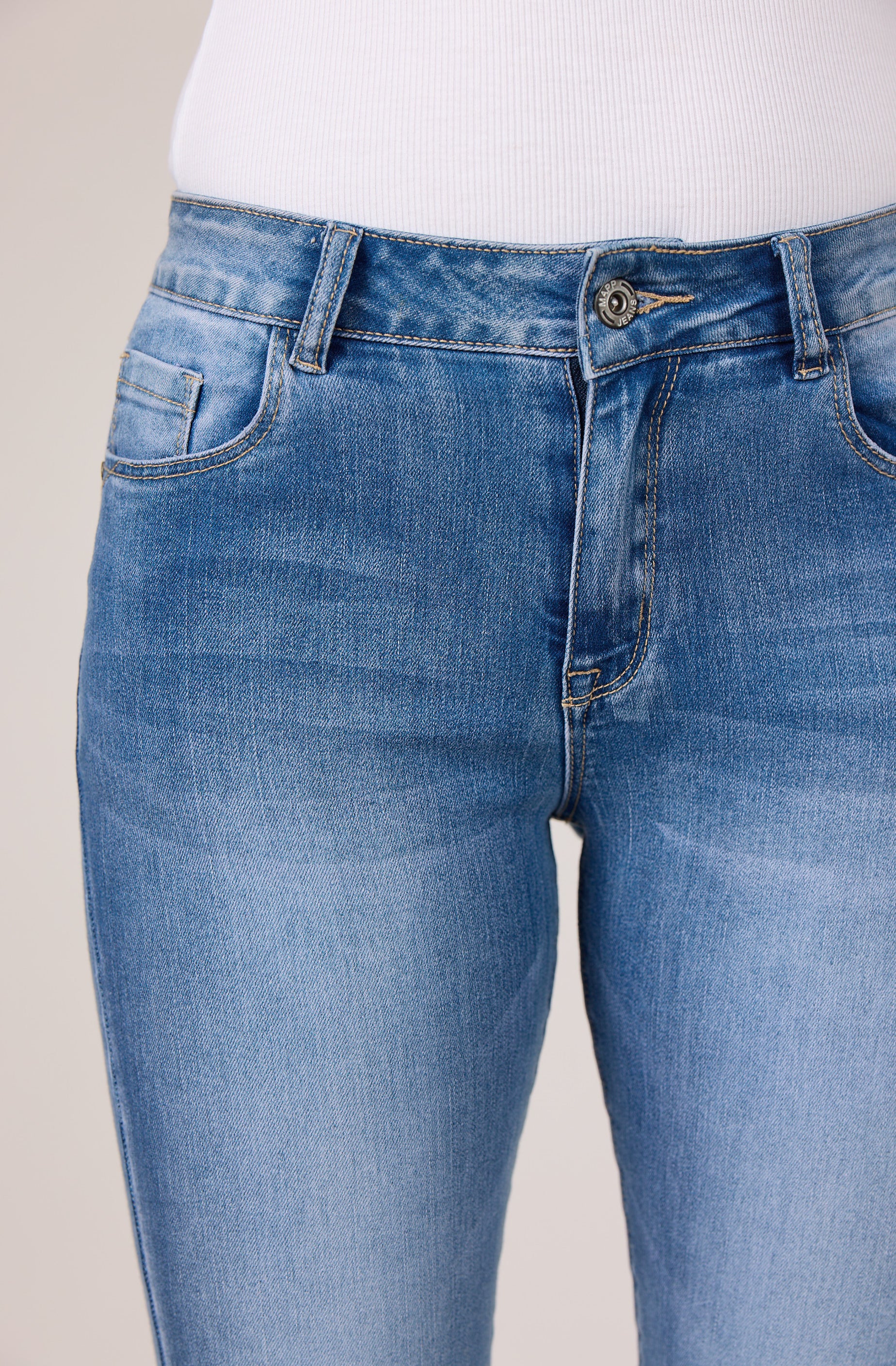 MAPP Kylie Star Dust Denim Jeans DENIM/TWILL 9196 LIGHT BLUE USED