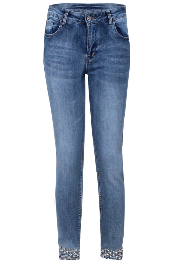 MAPP KYLIE STAR DUST DENIM JEANS DENIM/TWILL 9196 LIGHT BLUE USED