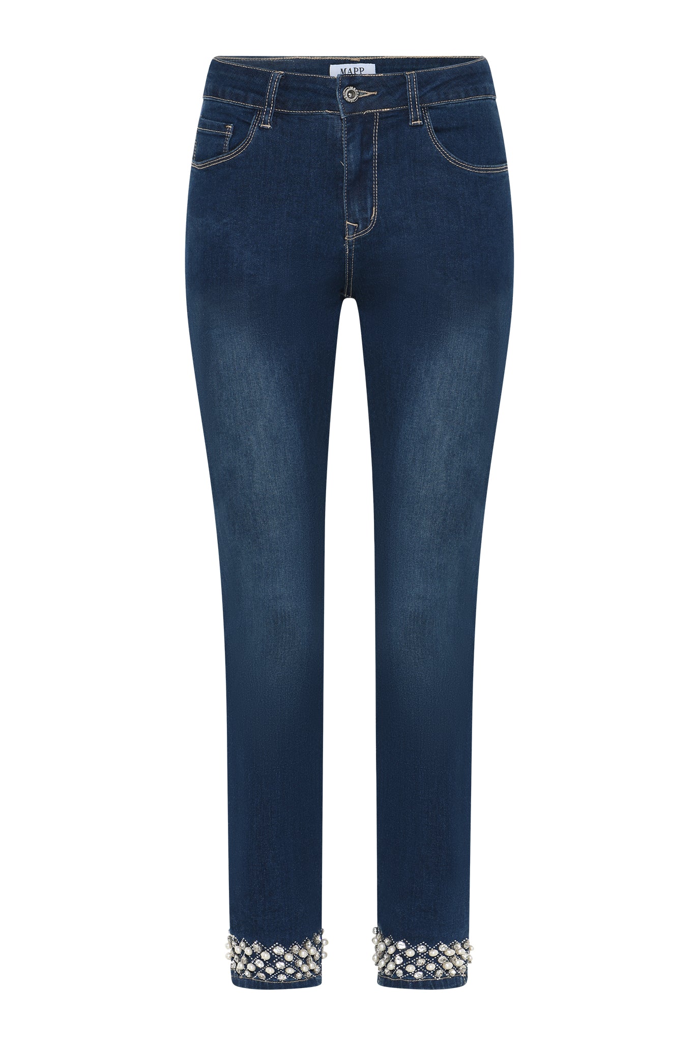 MAPP KYLIE STAR DUST DENIM JEANS DENIM/TWILL 9696 BLUE DENIM USED