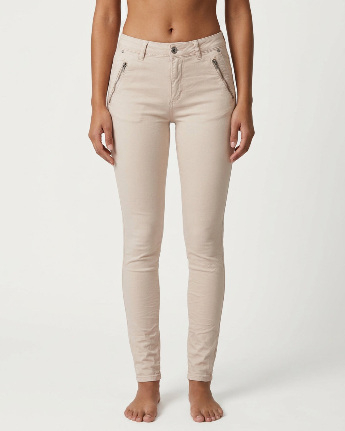 MAPP Katy Twill Jeans DENIM/TWILL 27 SAND