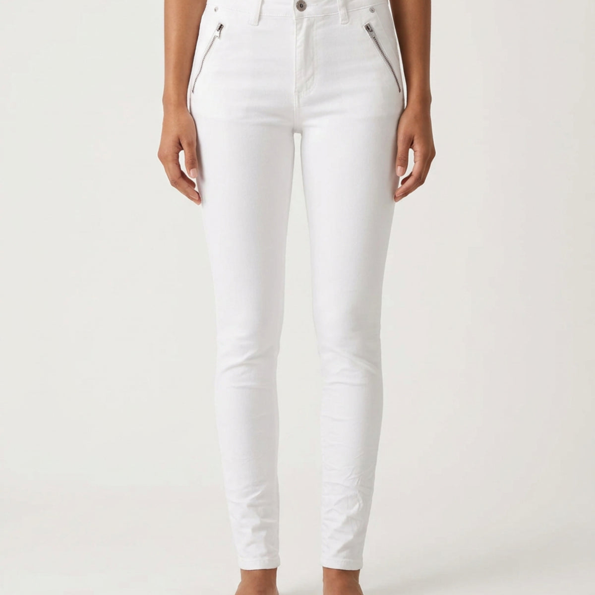 MAPP Katy Twill Jeans DENIM/TWILL 10 WHITE