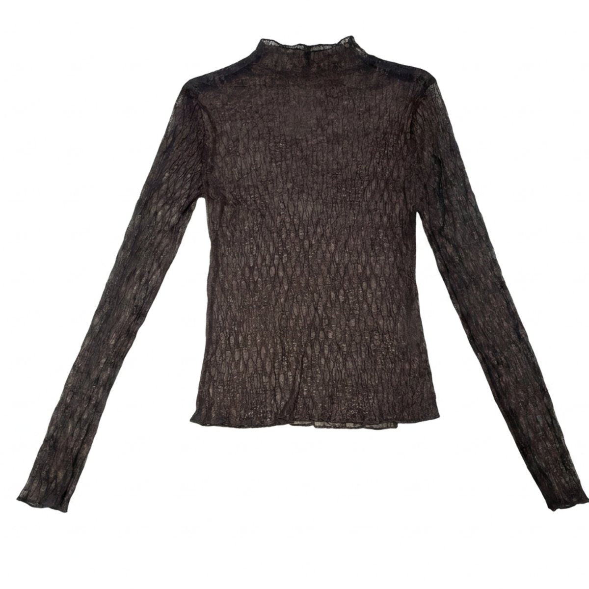 MOONDUST LACE MESS BLOUSE BLOUSE/SHIRT 129 CHOCOLATE