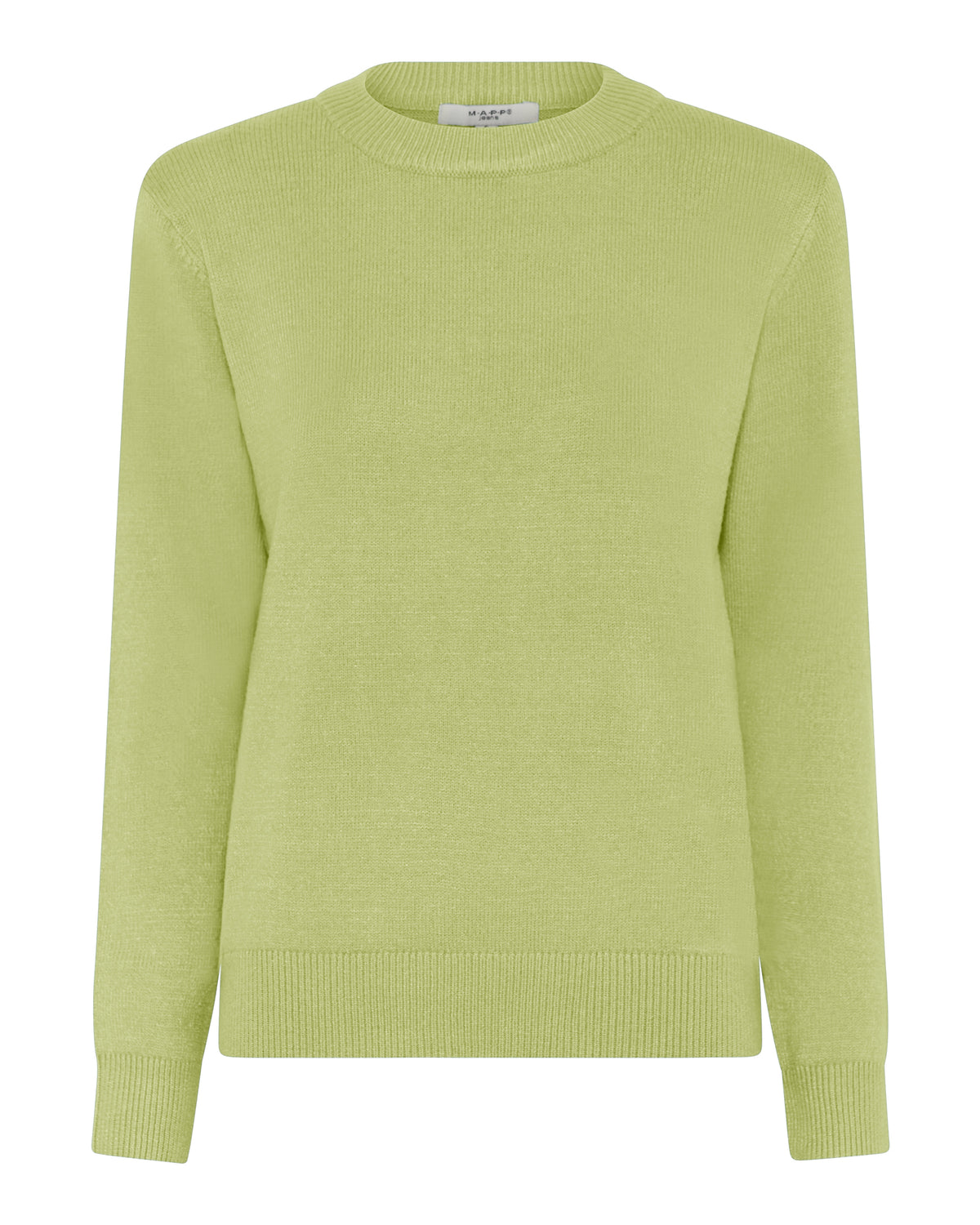 MAPP LEA R/NECK BLOUSE KNITWEAR 266 APPLE GREEN