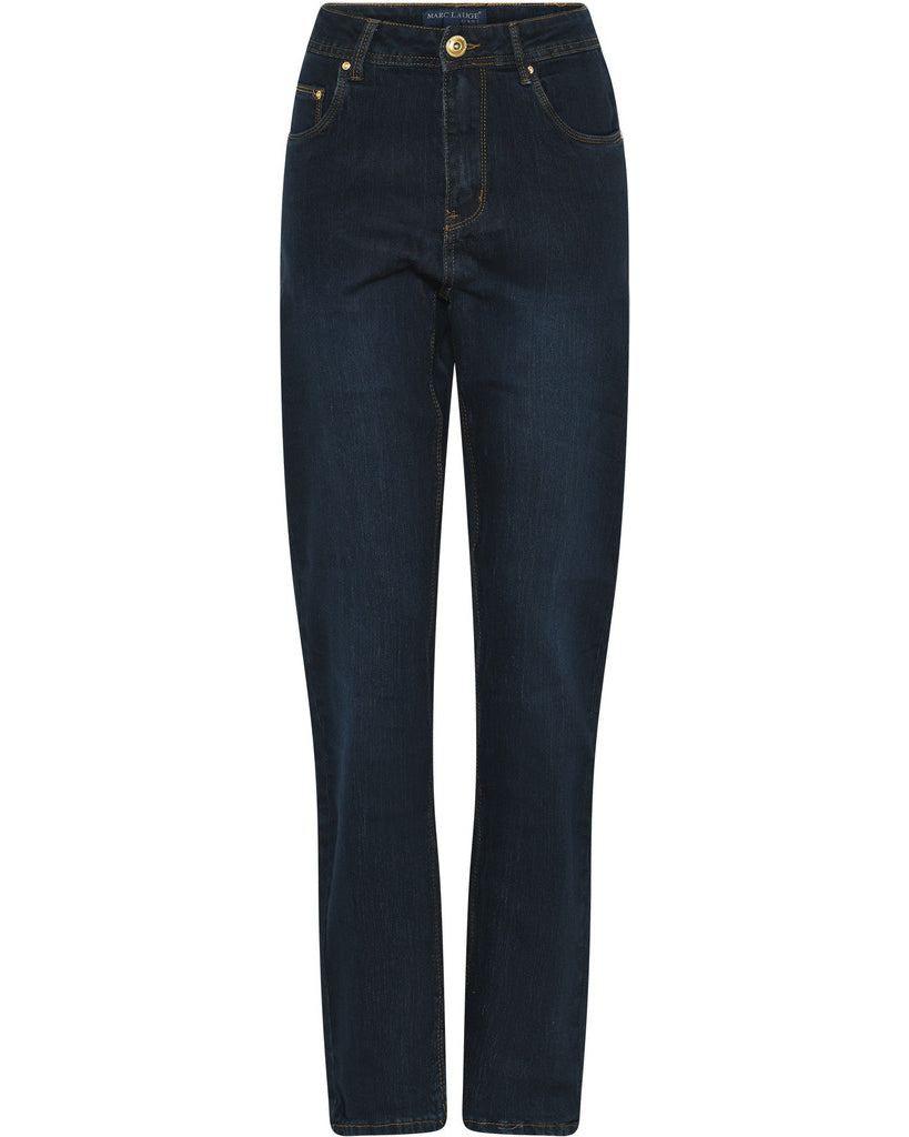 MARC LAUGE Lena Denim Jeans Gold Acc. DENIM/TWILL 9896 DARK BLUE USED