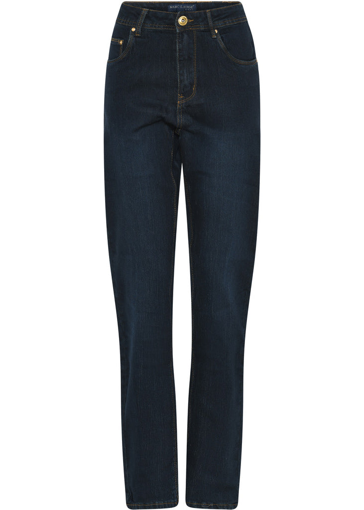 MARC LAUGE Lena Denim Jeans Gold Acc. DENIM/TWILL 9896 DARK BLUE USED