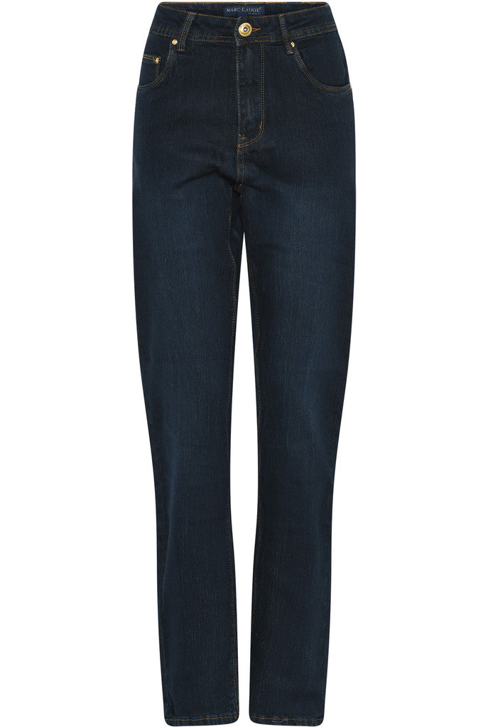 MARC LAUGE Lena Denim Jeans Gold Acc. DENIM/TWILL 9896 DARK BLUE USED