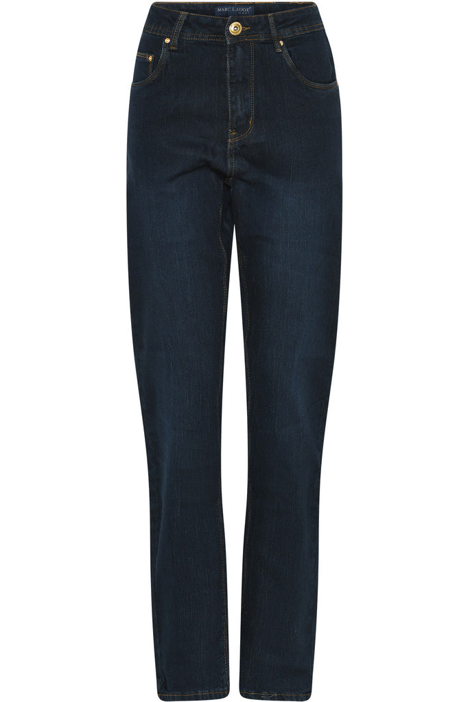 MARC LAUGE Lena Denim Jeans Gold Acc. DENIM/TWILL 9896 DARK BLUE USED
