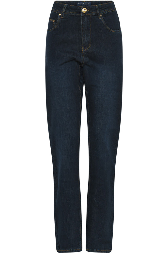 MARC LAUGE Lena Denim Jeans Gold Acc. DENIM/TWILL 9896 DARK BLUE USED
