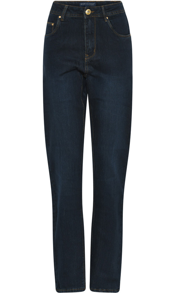 MARC LAUGE LENA DENIM JEANS GOLD ACC. DENIM/TWILL 9896 DARK BLUE USED