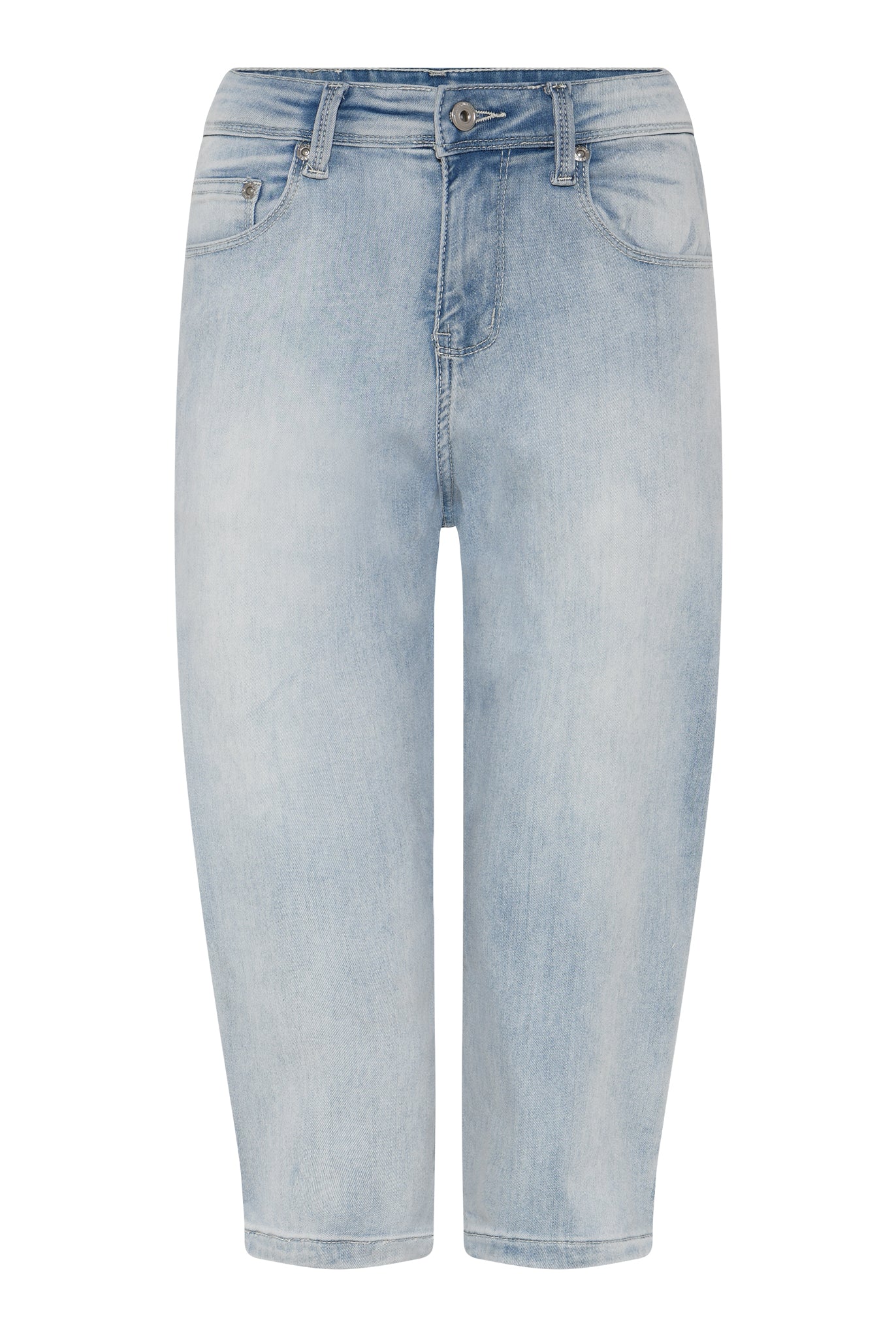 MARC LAUGE LENA PIRAT DENIM JEANS PANTS 3/4 9096 LT. BLUE USED