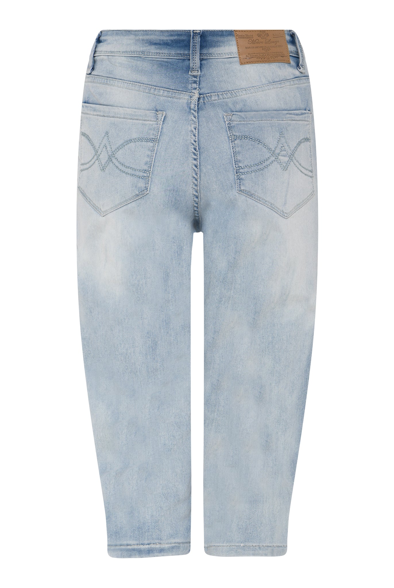 MARC LAUGE LENA PIRAT DENIM JEANS PANTS 3/4 9096 LT. BLUE USED