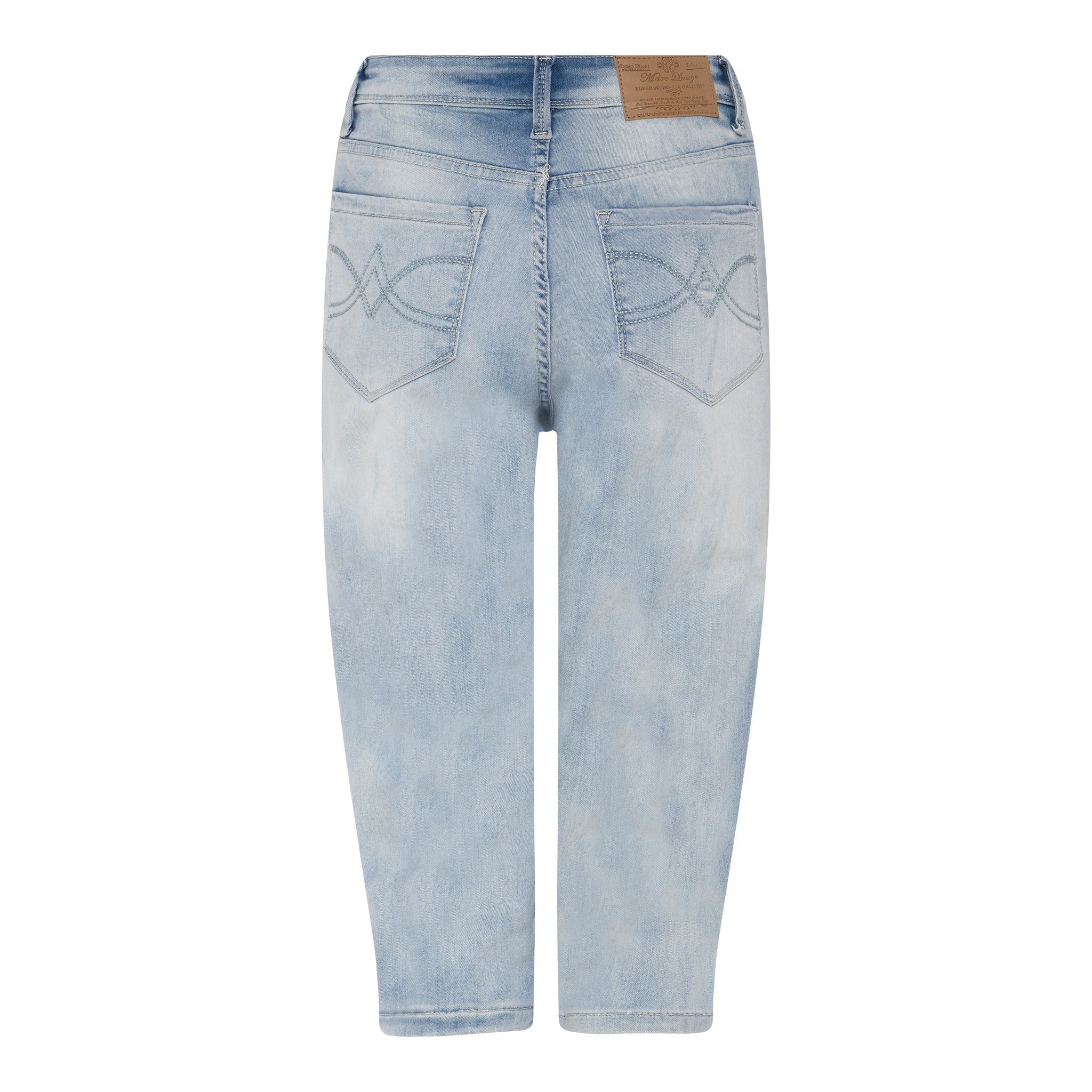 MARC LAUGE LENA PIRAT DENIM JEANS PANTS 3/4 9096 LT. BLUE USED