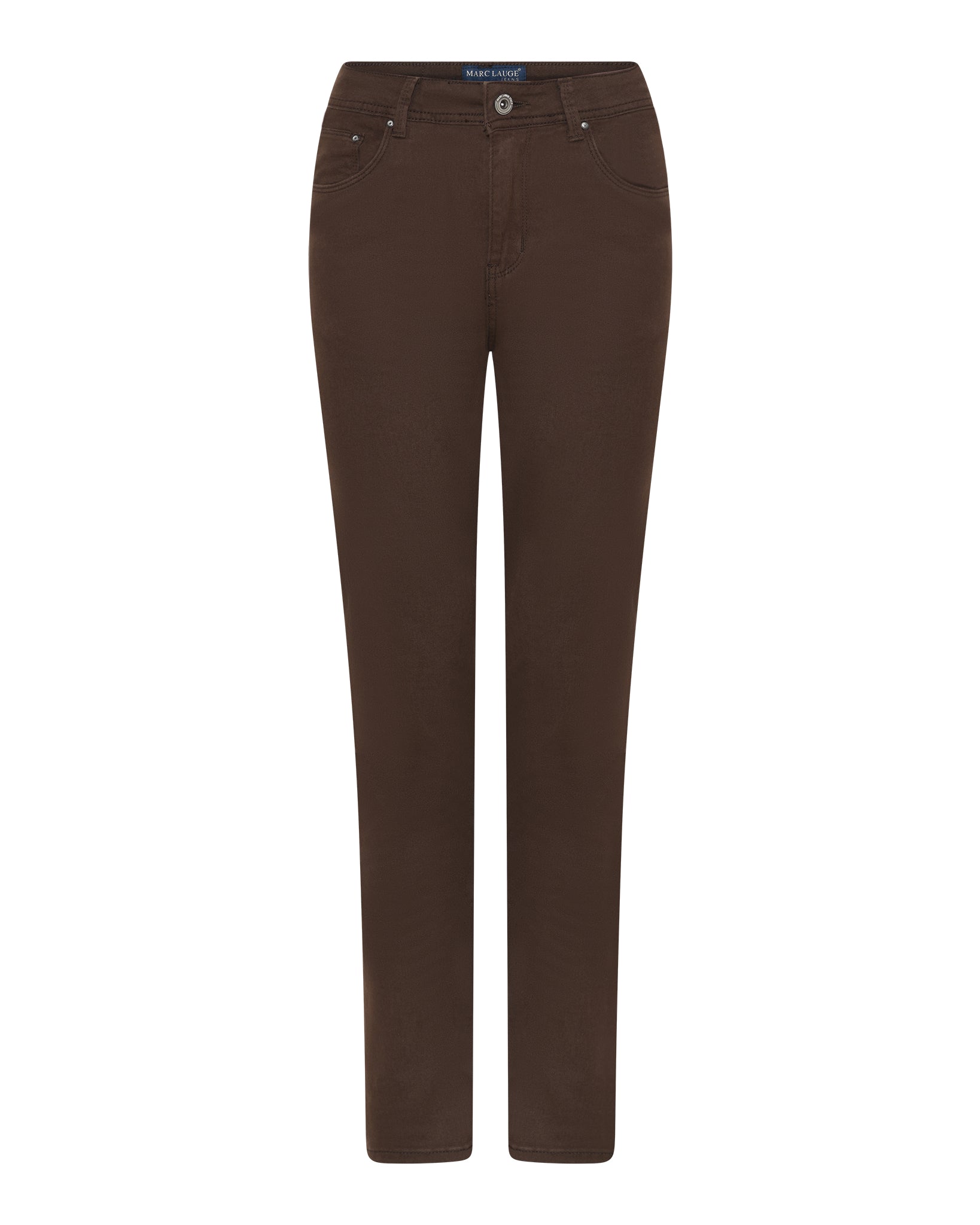 MARC LAUGE Lena Twill Jeans DENIM/TWILL 129 CHOCOLATE