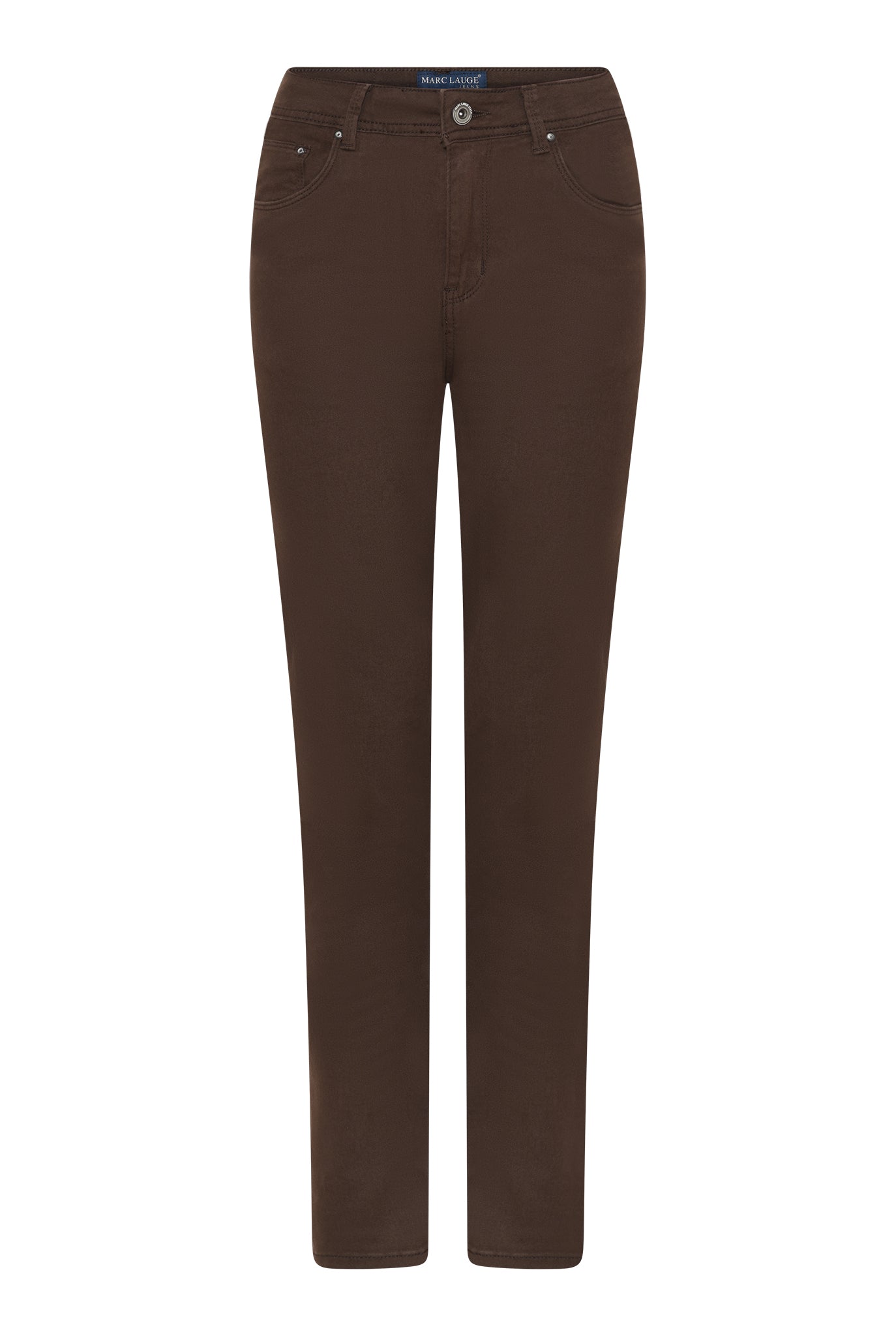 MARC LAUGE Lena Twill Jeans DENIM/TWILL 129 CHOCOLATE
