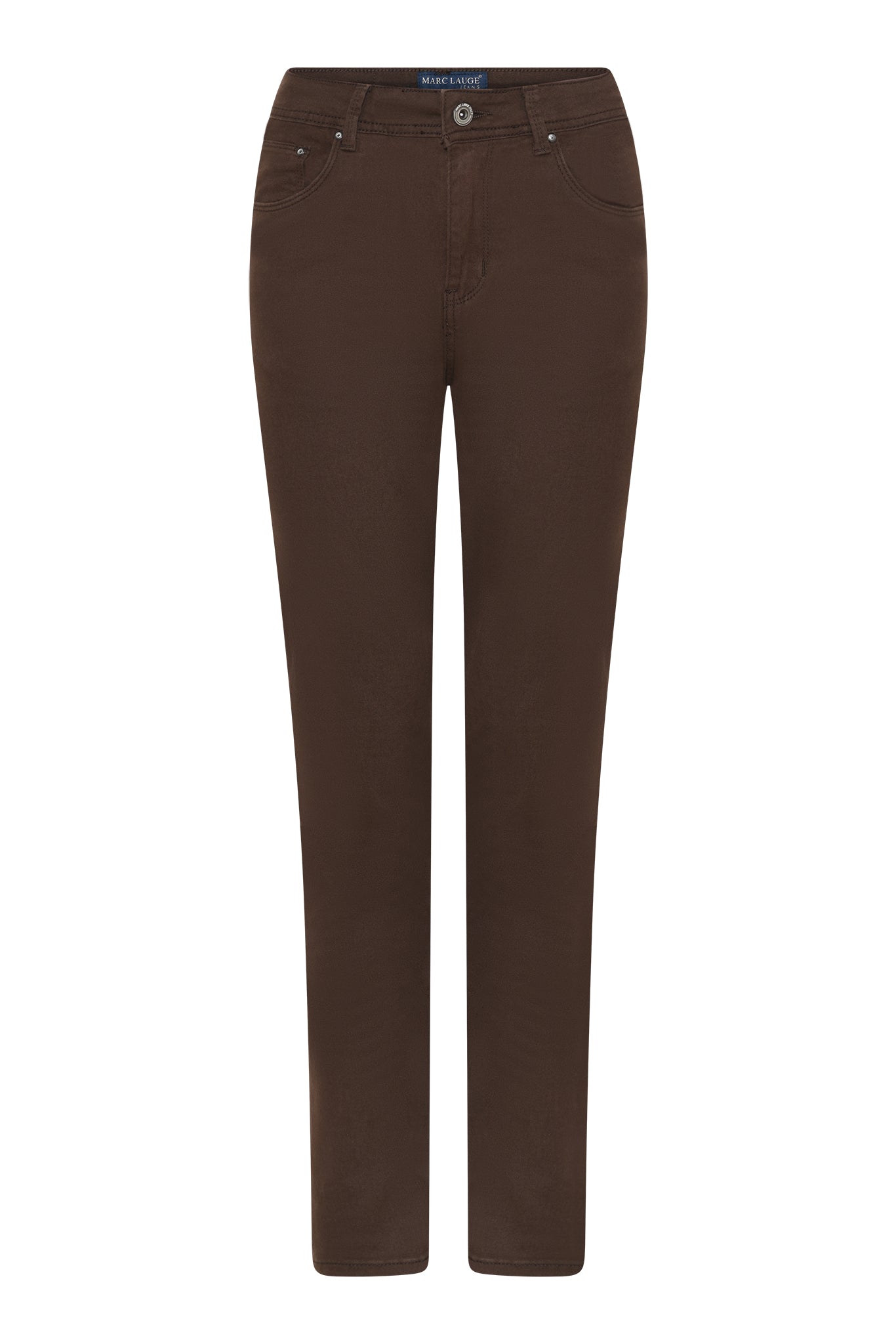 MARC LAUGE Lena Twill Jeans DENIM/TWILL 129 CHOCOLATE