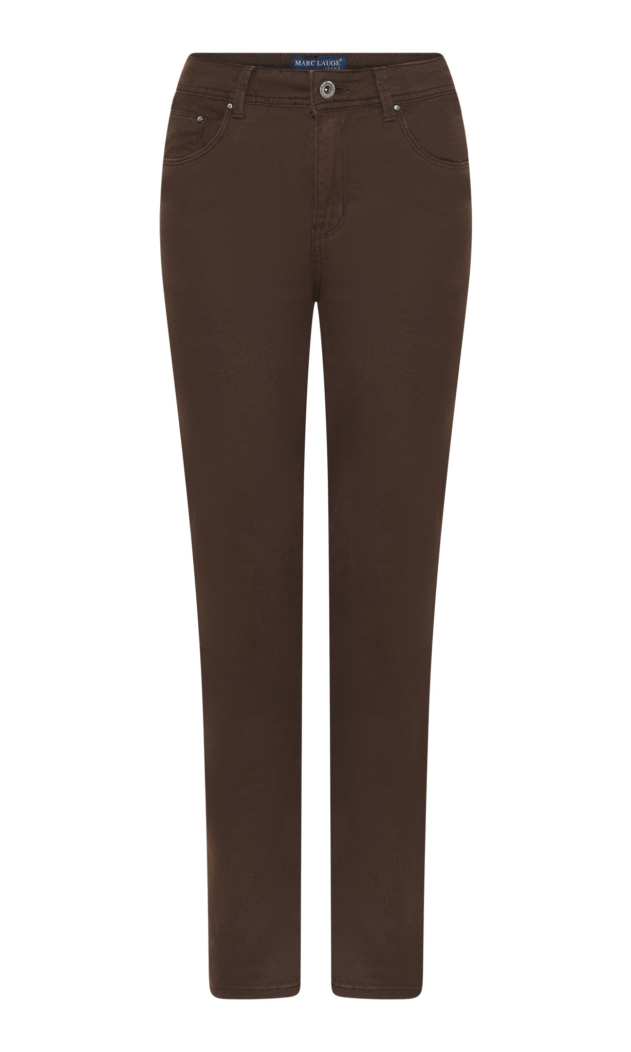 MARC LAUGE Lena Twill Jeans DENIM/TWILL 129 CHOCOLATE