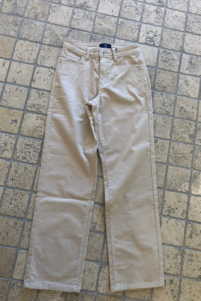 M JEANS LENA VEGA STRAIGHT BABY CORDUROY JEANS CORD/FLØJL 27 SAND