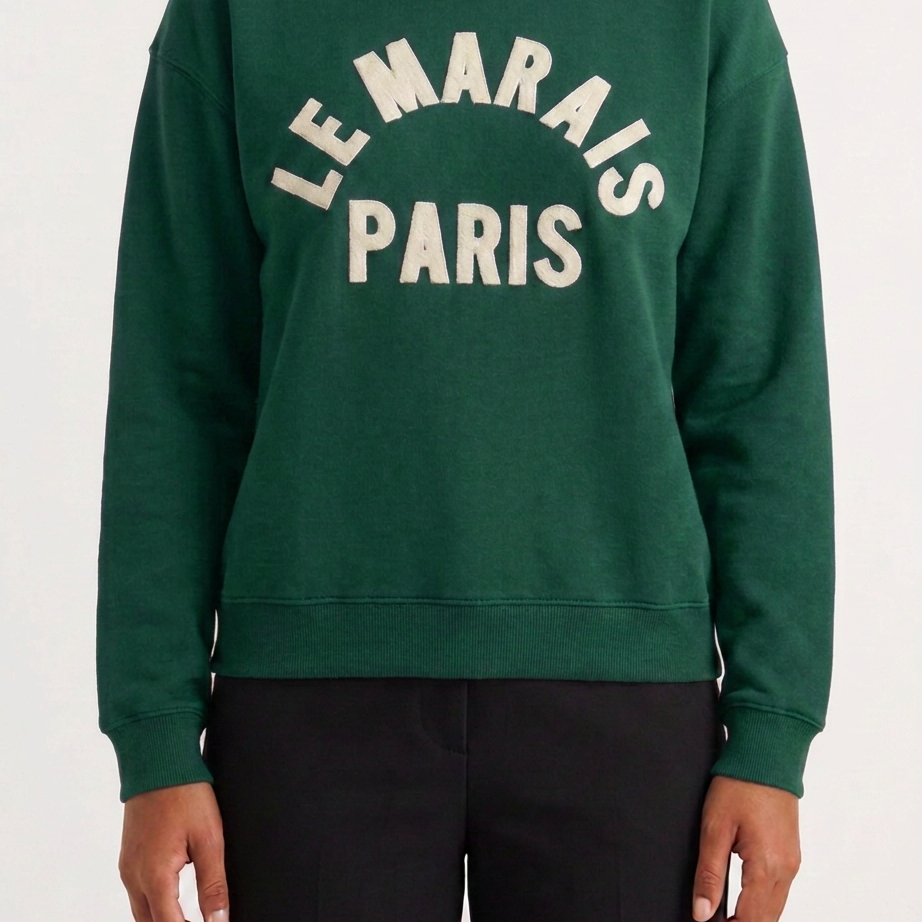MAPP LE MARAIS SWEAT BLOUSE/SHIRT 494 BOTTLE GREEN