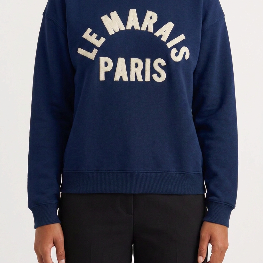 MAPP LE MARAIS SWEAT BLOUSE/SHIRT 104 NAVY