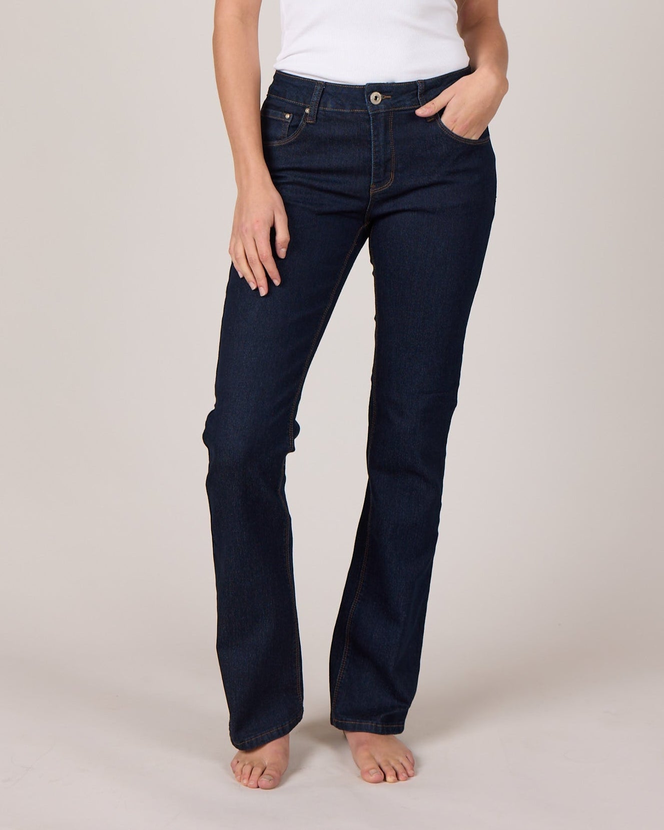 MARC LAUGE Loyal Bootcut Denim Jeans DENIM/TWILL 98 DARK BLUE