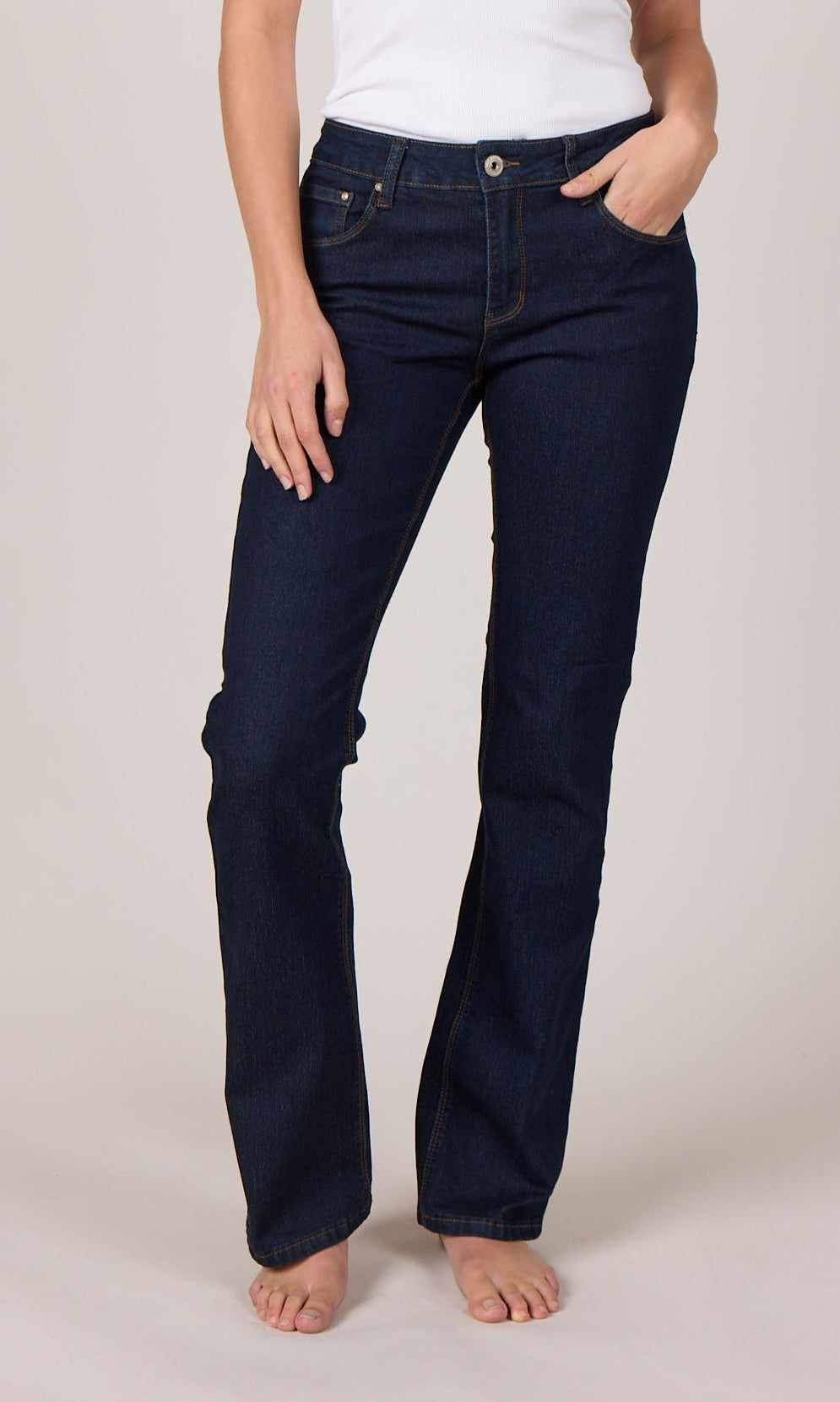 MARC LAUGE Loyal Bootcut Denim Jeans DENIM/TWILL 98 DARK BLUE