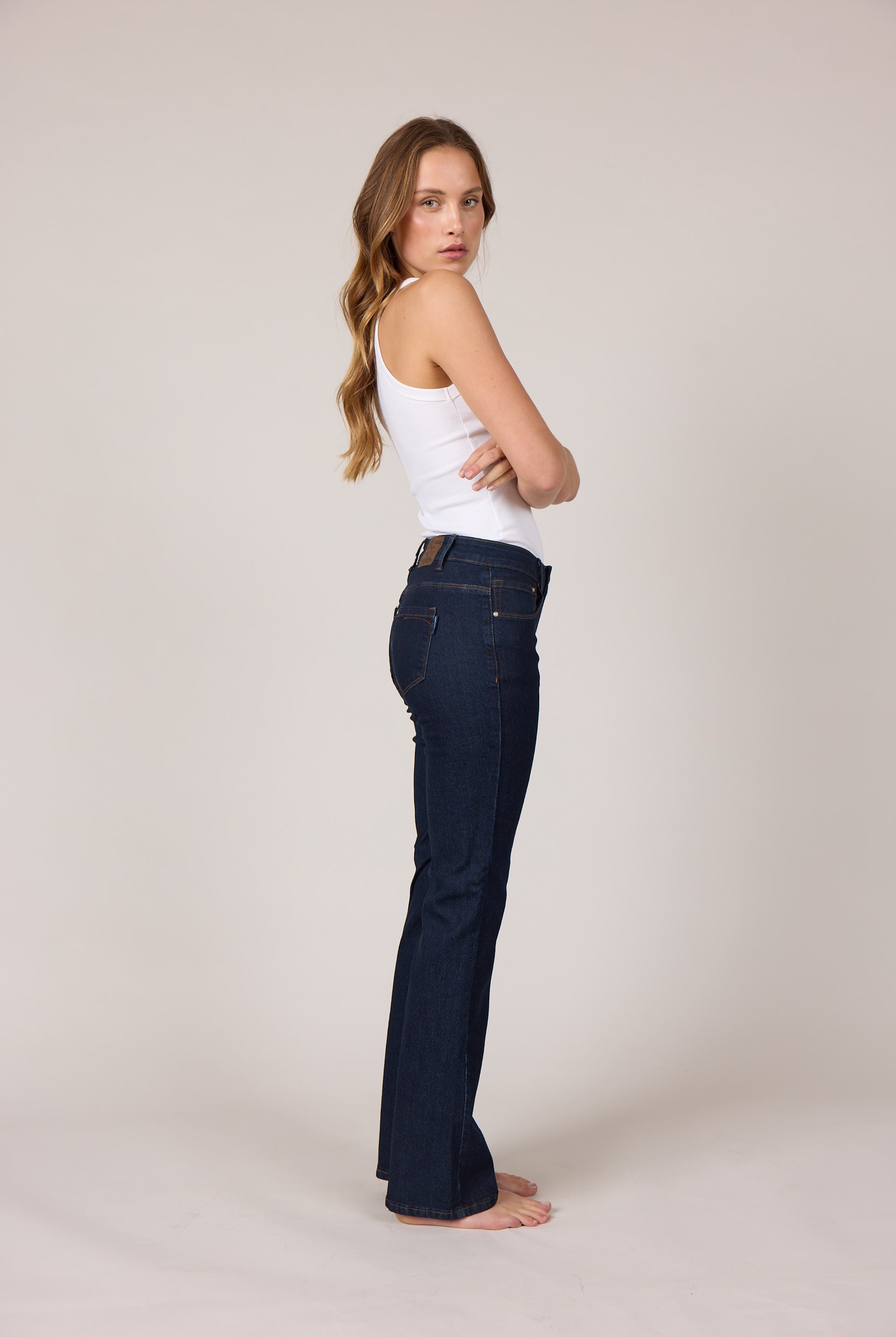 MARC LAUGE LOYAL BOOTCUT DENIM JEANS DENIM/TWILL 98 DARK BLUE