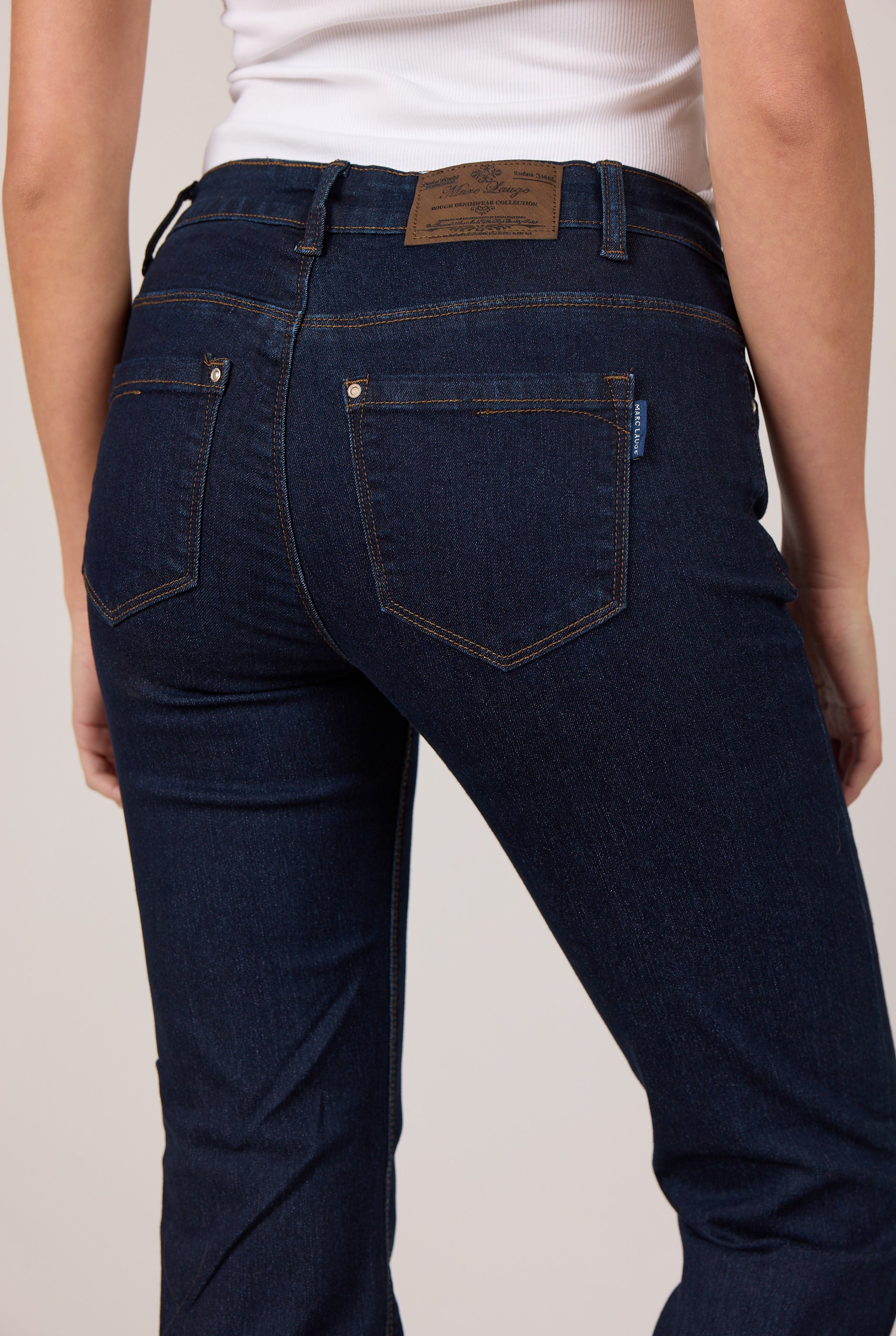MARC LAUGE Loyal Bootcut Denim Jeans DENIM/TWILL 98 DARK BLUE