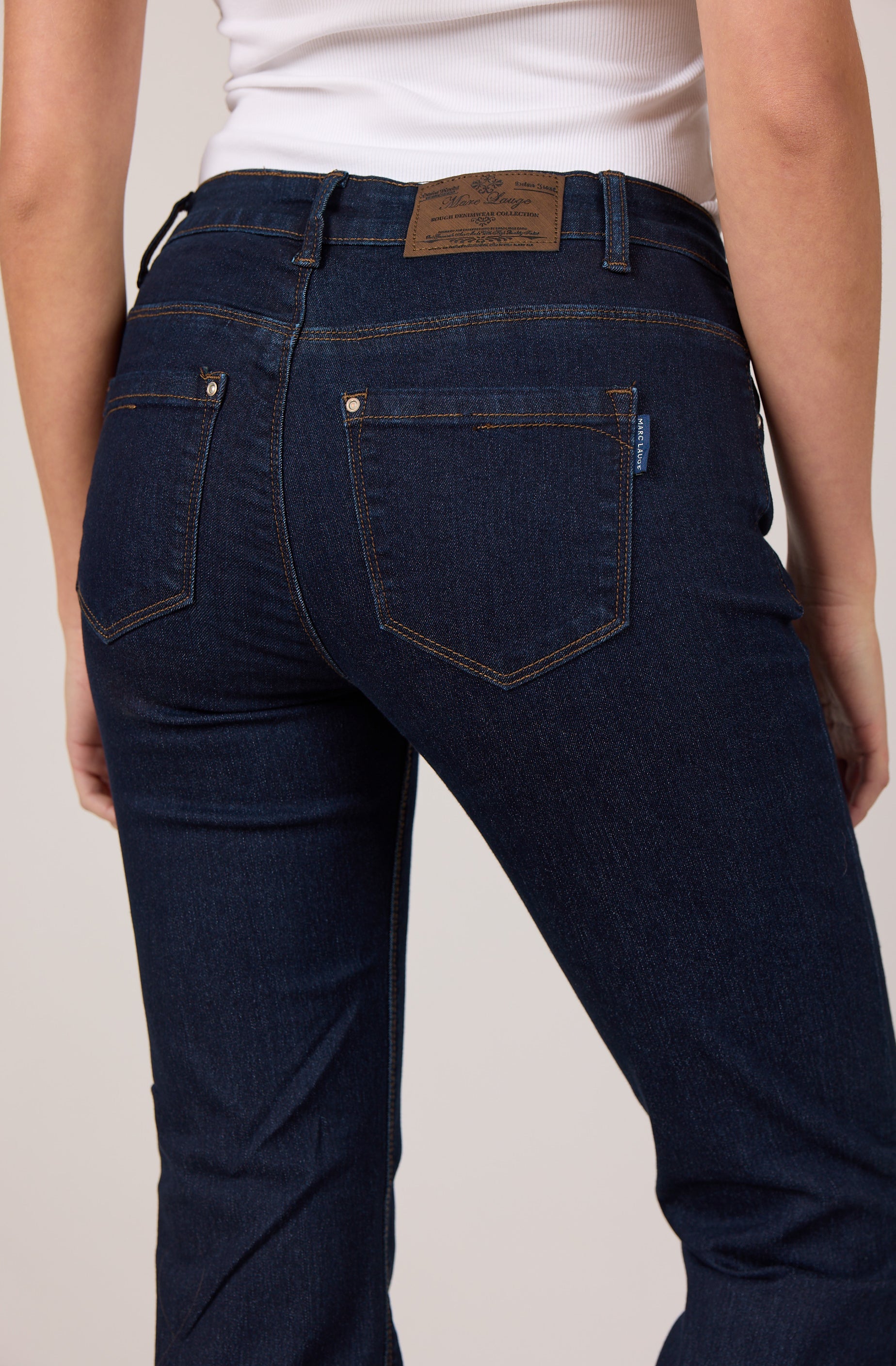 MARC LAUGE Loyal Bootcut Denim Jeans DENIM/TWILL 98 DARK BLUE