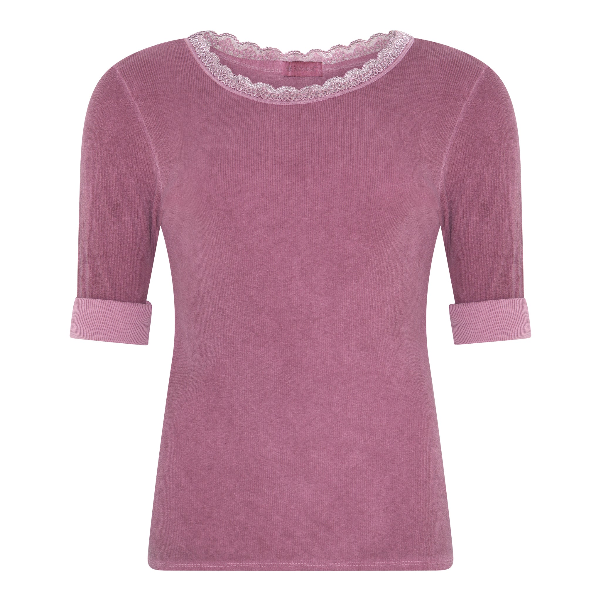 M JEANS LULU RIB LACE BLOUSE L/SL BLOUSE/SHIRT