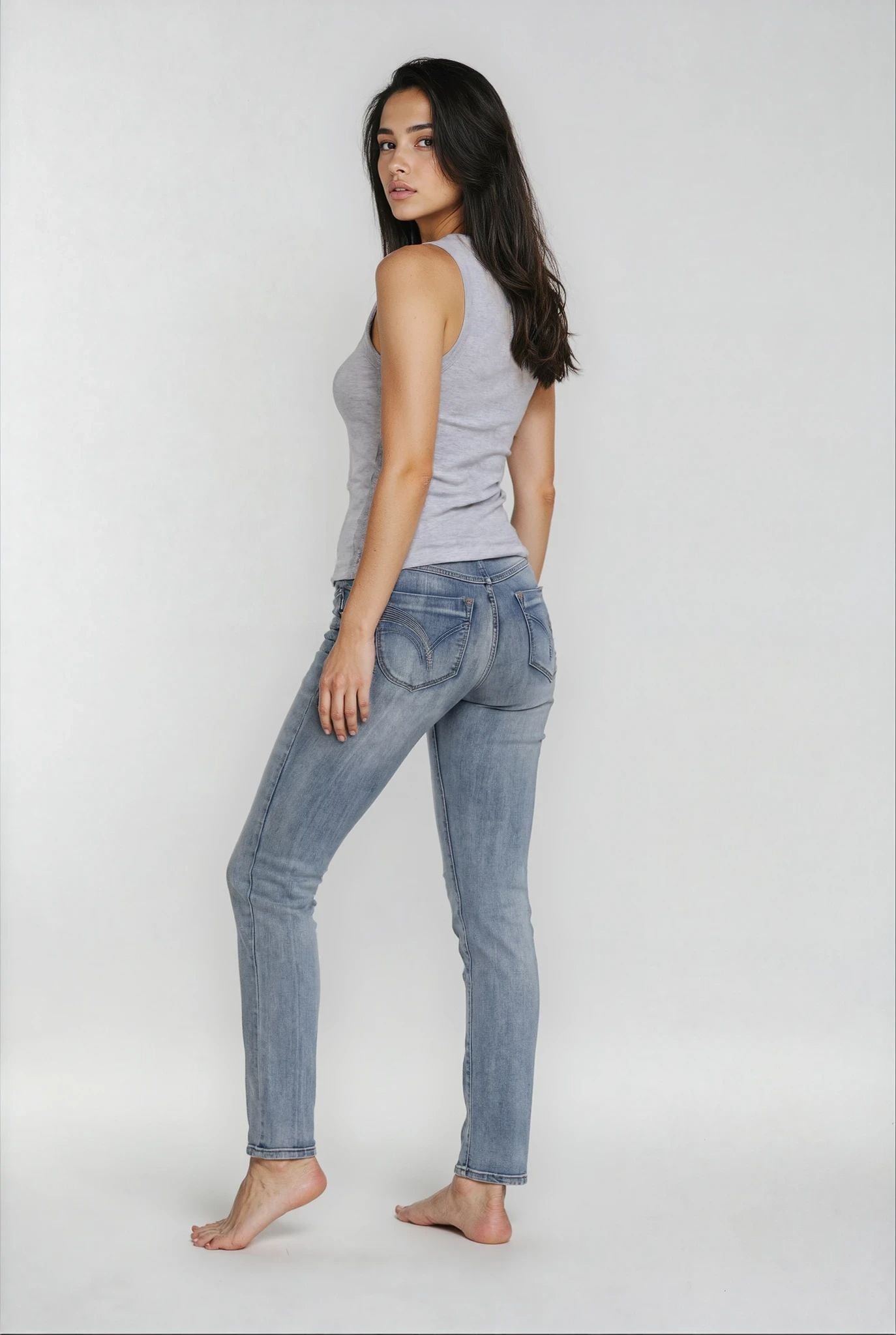 MARC LAUGE LUNA DENIM JEANS DENIM/TWILL 9196 LIGHT BLUE USED