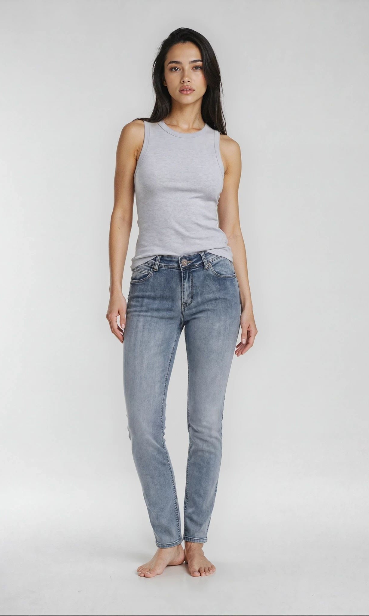 MARC LAUGE Luna Denim Jeans DENIM/TWILL 9196 LIGHT BLUE USED