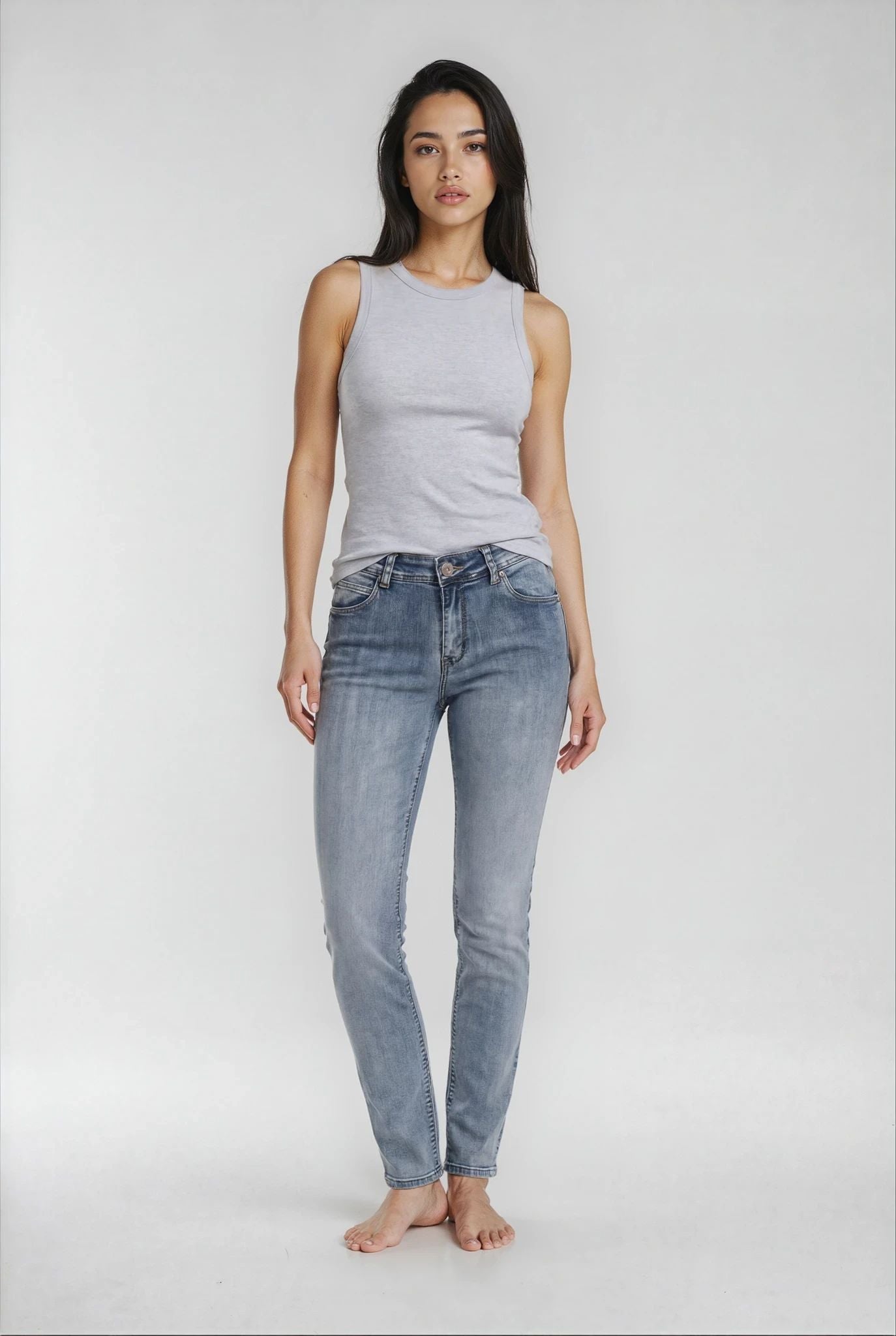 MARC LAUGE LUNA DENIM JEANS DENIM/TWILL 9196 LIGHT BLUE USED