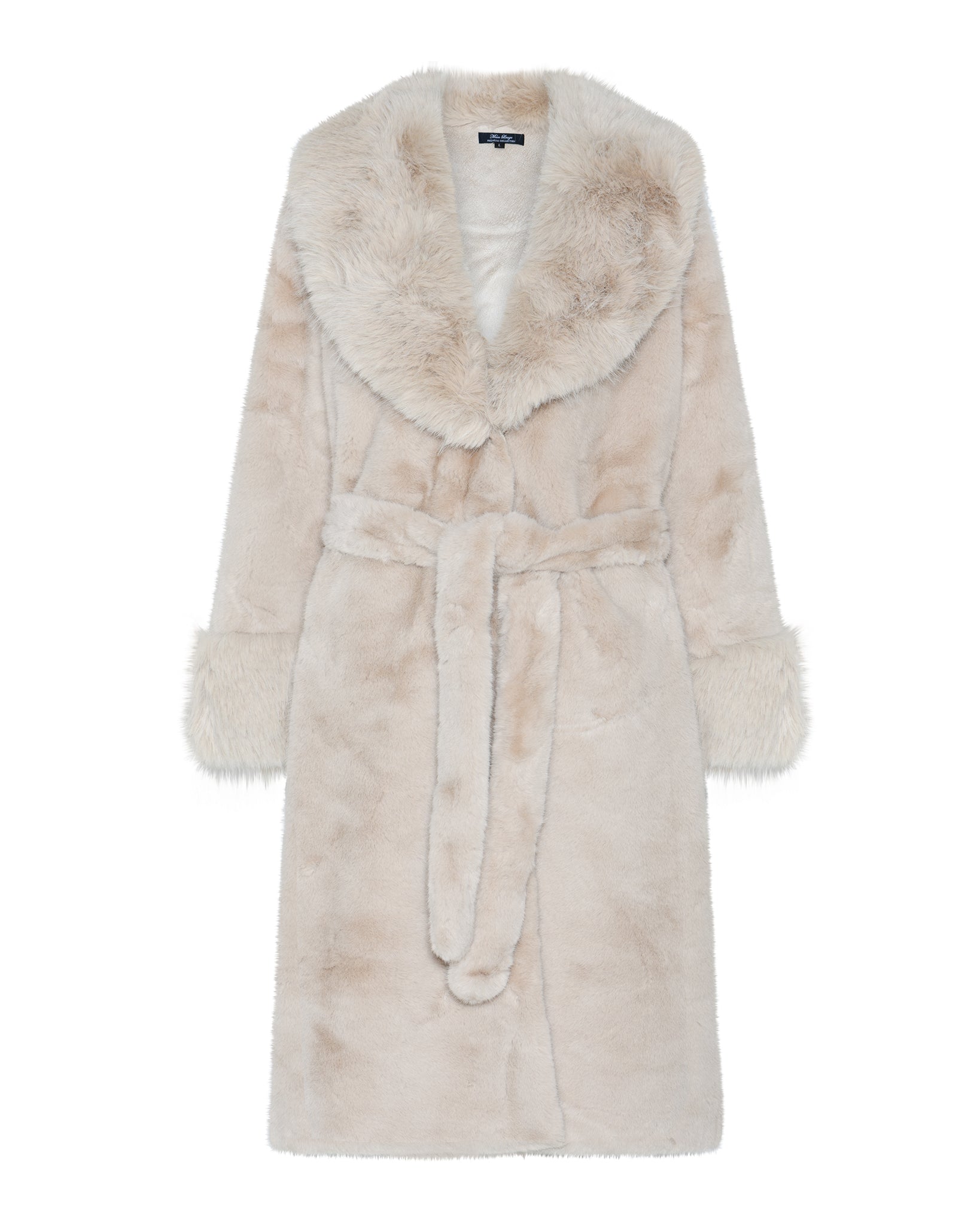 M JEANS LUX FUR COAT OUTERWEAR 20 OFF WHITE