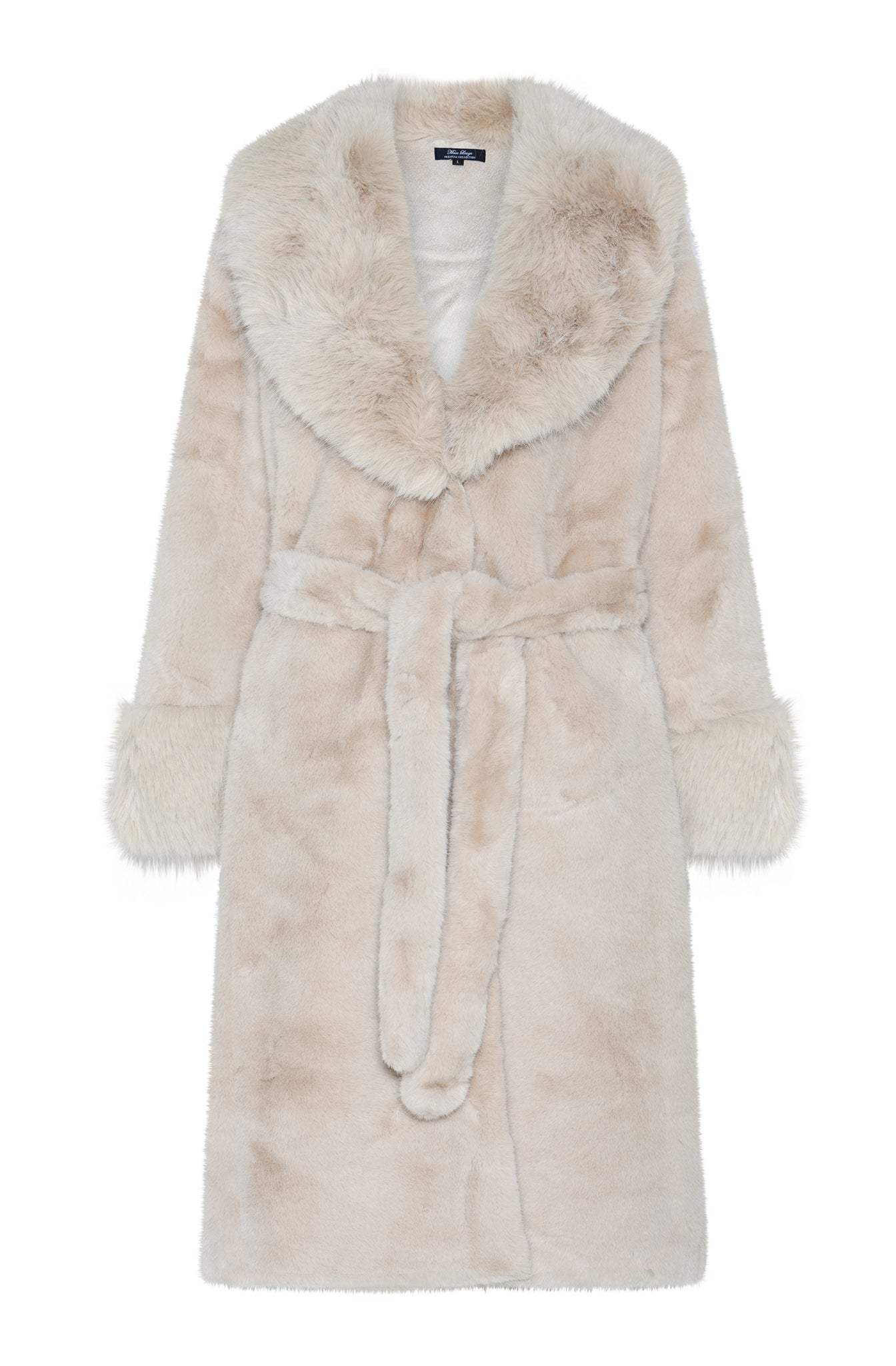 M JEANS LUX FUR COAT OUTERWEAR 20 OFF WHITE