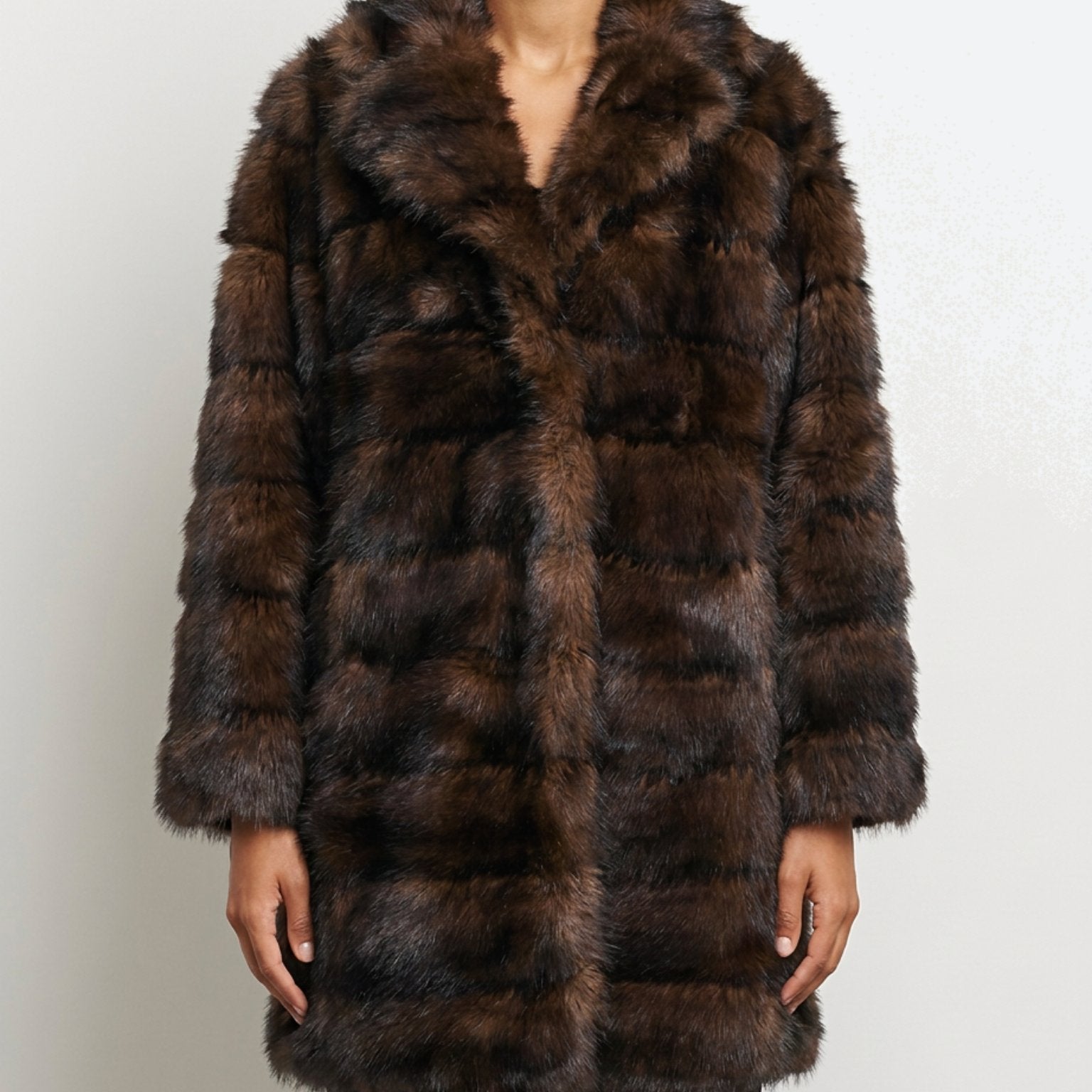 M JEANS LUX MINKY JACKET OUTERWEAR 129 CHOCOLATE
